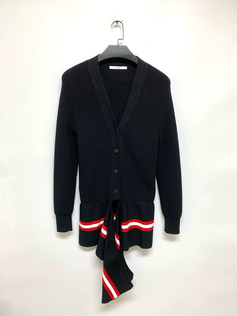 Givenchy Women's sea horse fur open cardigan size S blac