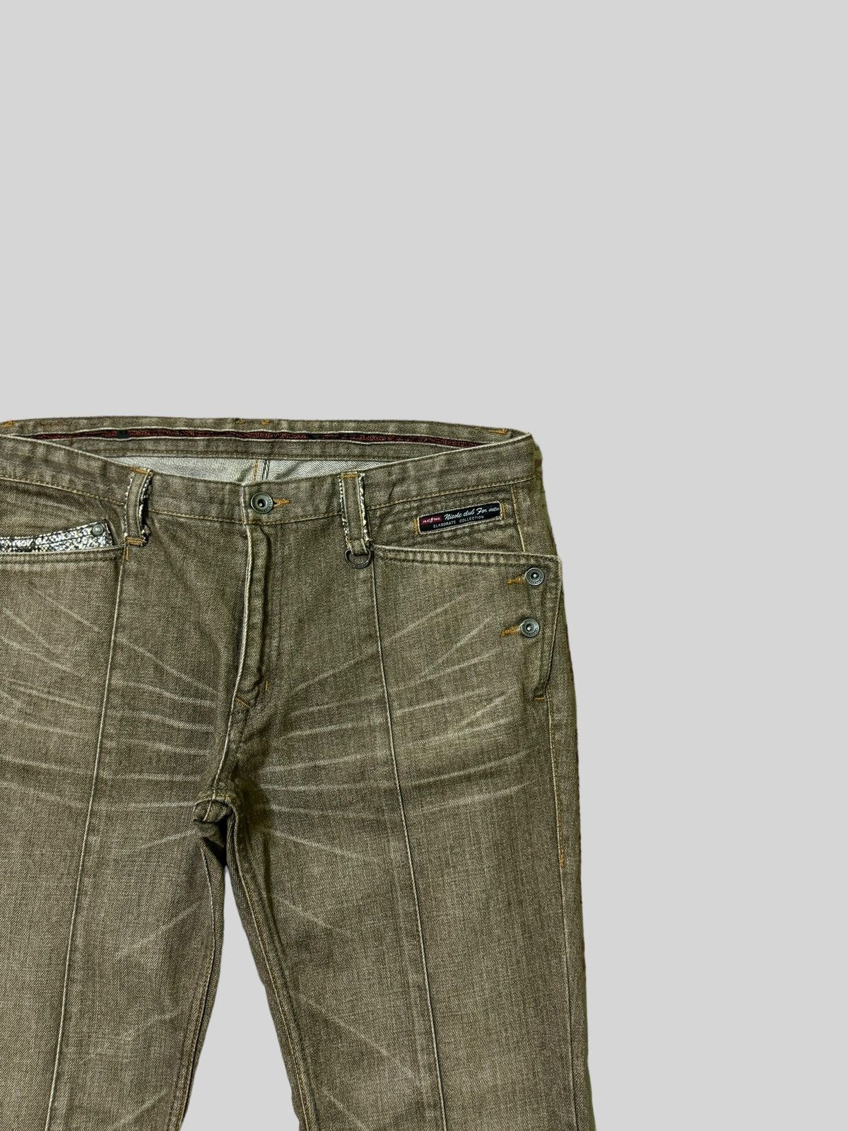 Nicole Club Nicole Club For Men Snake PocketFlare Design Jeans Size US 32 / EU 48 - 5 Thumbnail