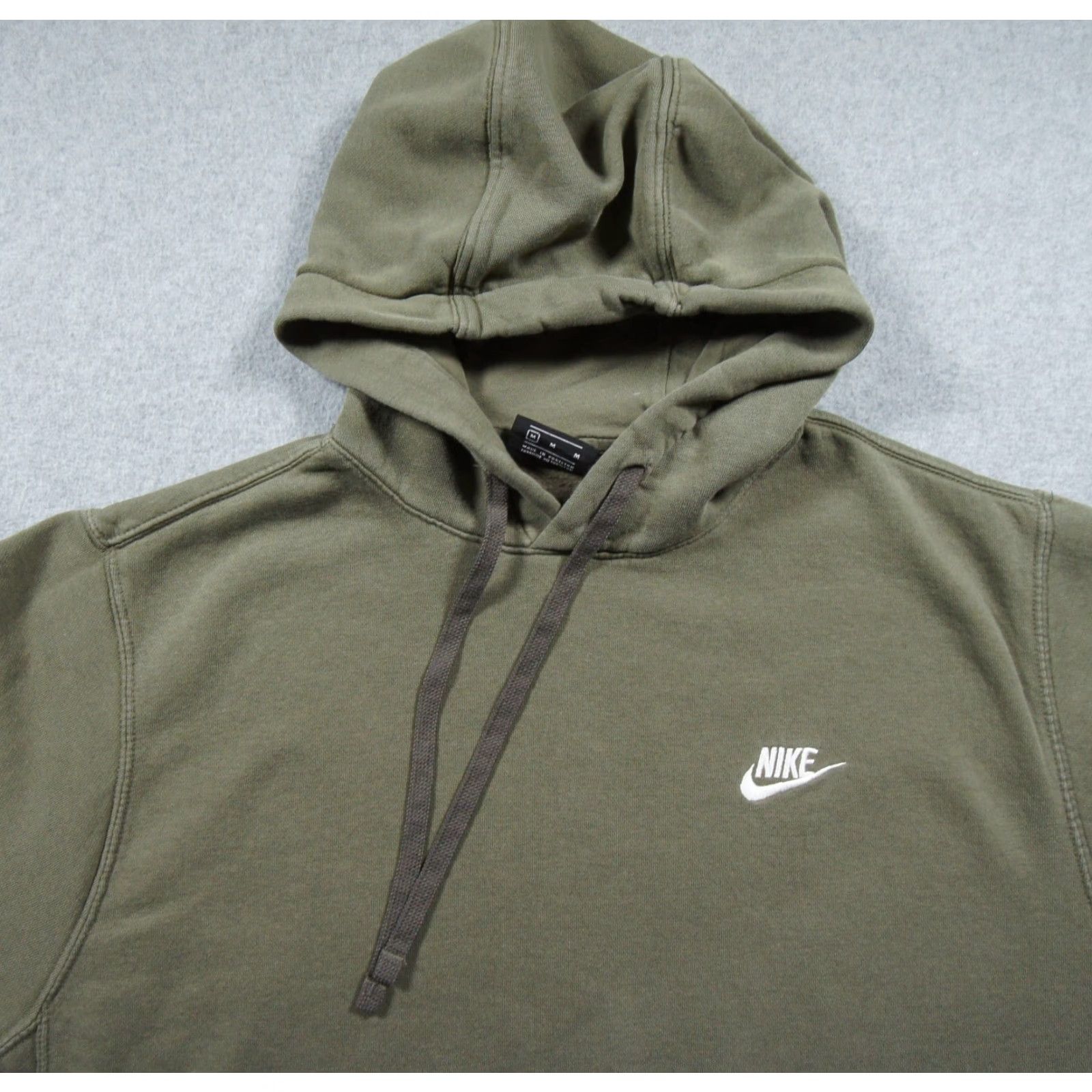 Nike Nike Hoodie Mens Medium Green Pullover Sweatshirt Swoosh Logo Casual All Seasons Hooded Sweater Size US M / EU 48-50 / 2 - 2 Thumbnail