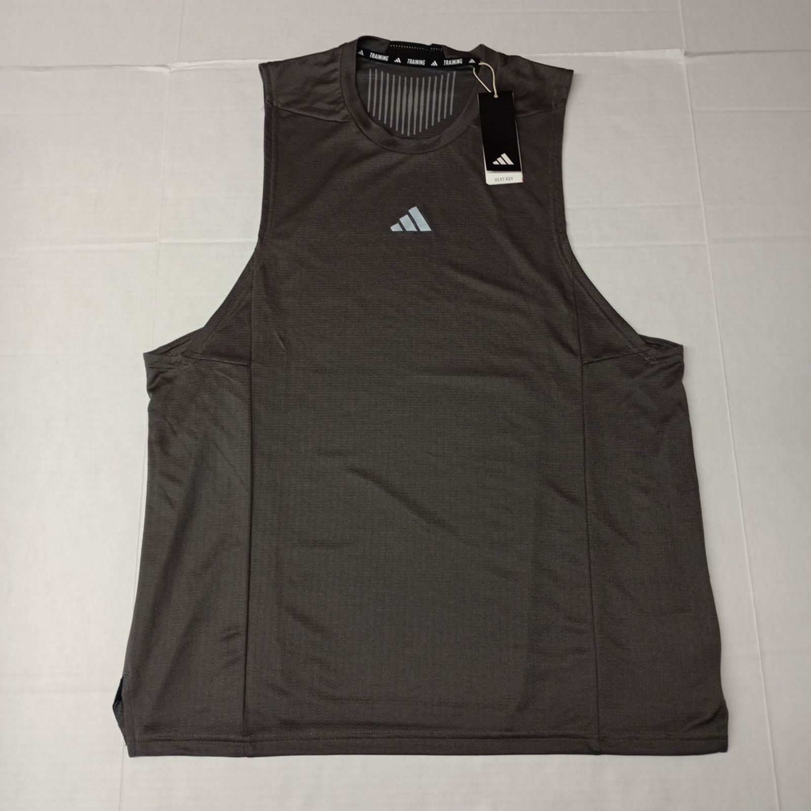 Adidas ADIDAS Men's HEAT.RDY Tank Top Size XL Gray Slim Fit IS3712 Size US XL / EU 56 / 4 - 1 Thumbnail