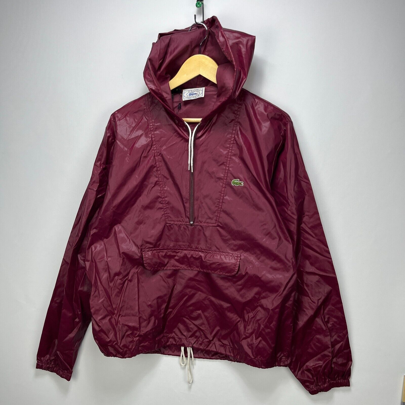Vintage 90s Lacoste Anorak Windbreaker Jacket Medium