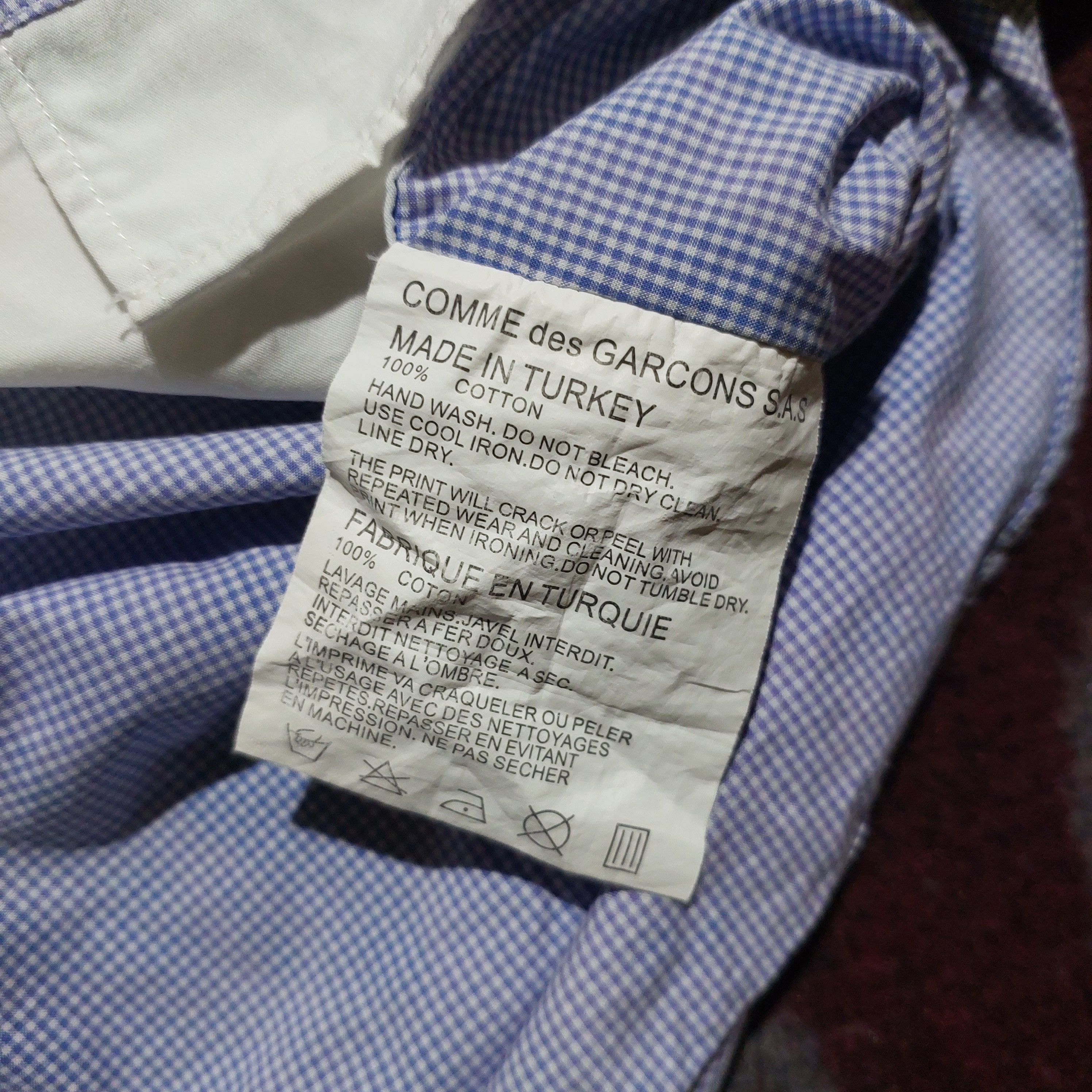 Comme des Garcons SHIRT 00's CDG SHIRT Patchwork Gingham Check Button Up Shirt Size US L / EU 52-54 / 3 - 14 Thumbnail