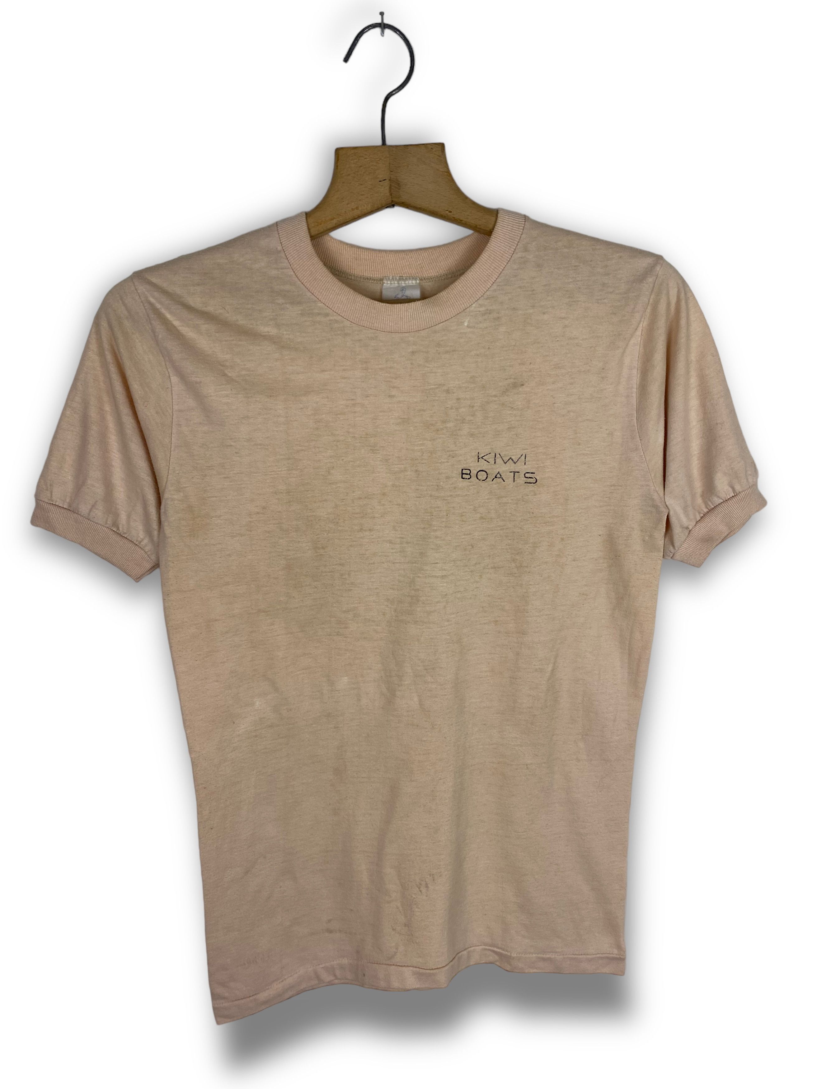 Vintage 90s Vintage KIWI BOATS Distressed Surf T-Shirt M506 Size US S / EU 44-46 / 1 - 2 Thumbnail