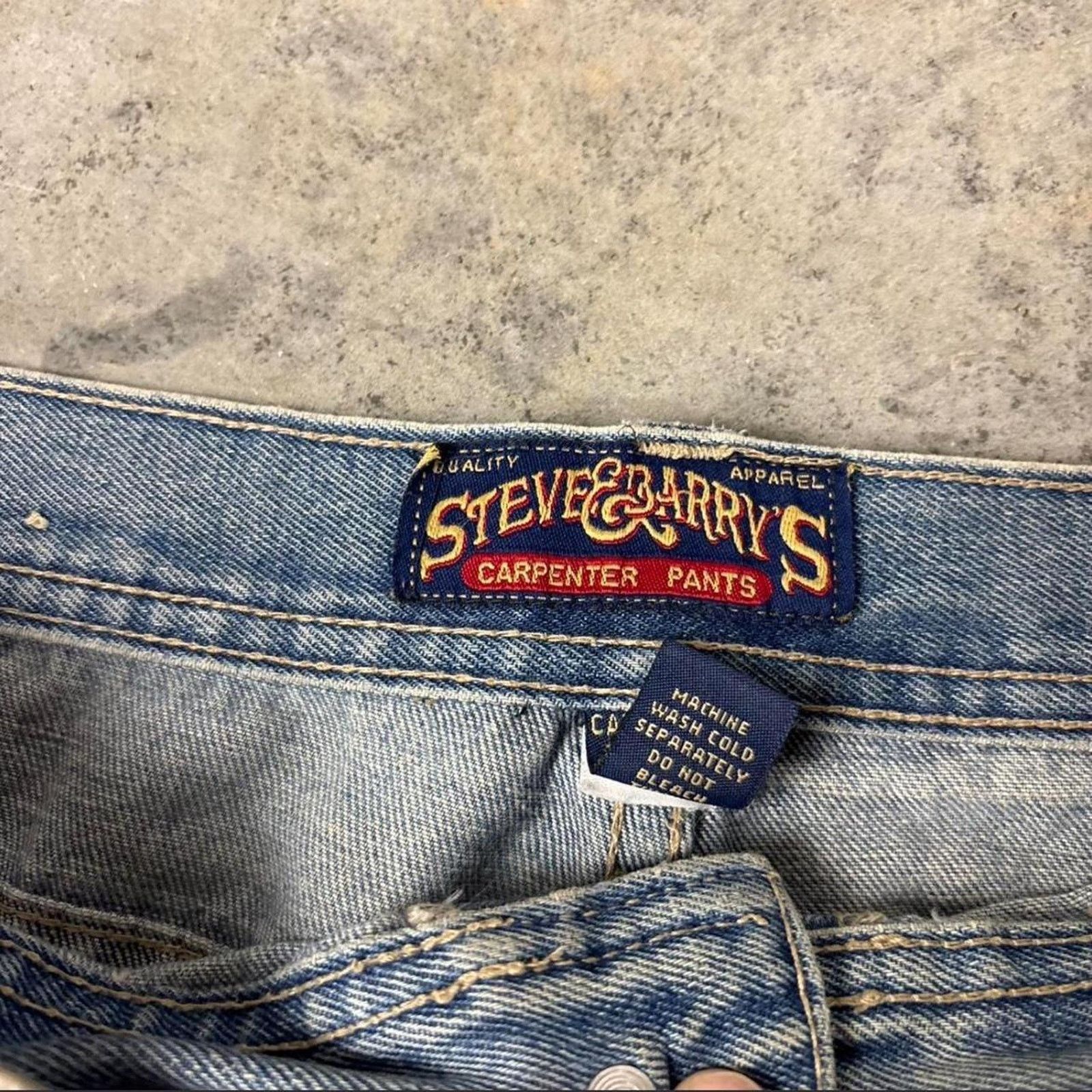 Vintage 90s distressed grunge carpenter jeans Size US 38 / EU 54 - 4 Thumbnail