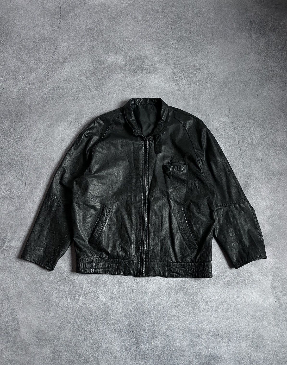 Vintage Vintage Leather Jacket Italy Designer Echtes leder leather Size US M / EU 48-50 / 2 - 2 Thumbnail