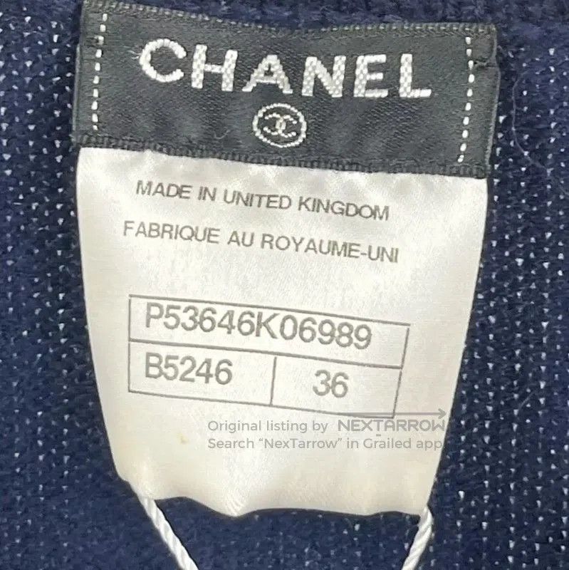 Chanel Chanel Black Cardigan with Red Trim . Size M / US 6-8 / IT 42-44 - 4 Thumbnail