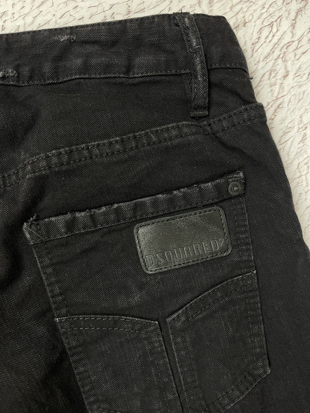 Dsquared2 Dsquared d2 black basic denim jeans pants leg zippers Size 28" / US 6 / IT 42 - 8 Thumbnail