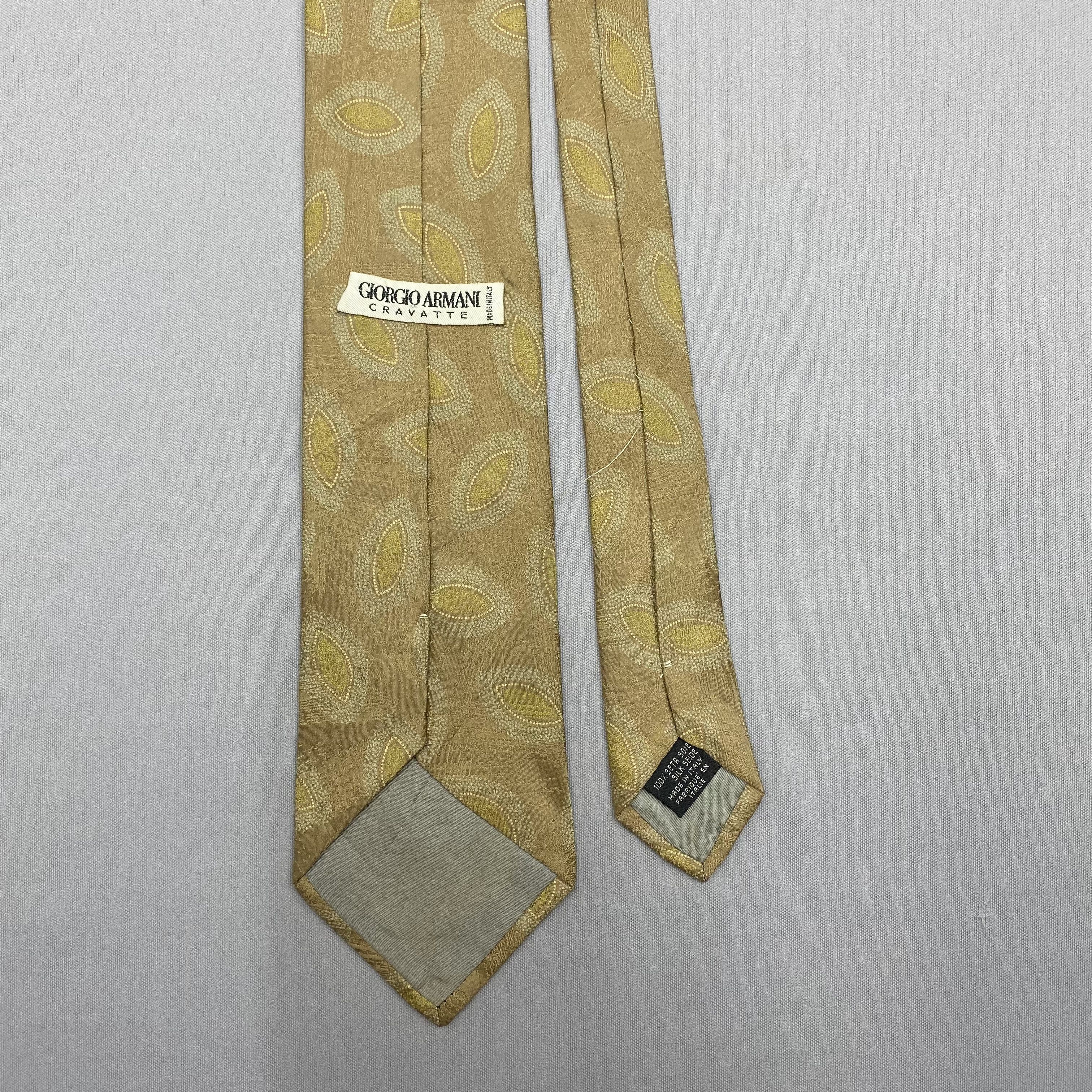 Giorgio Armani Vintage Giorgio Armani SILK Necktie Cravate Pure Silk Size ONE SIZE - 6 Thumbnail