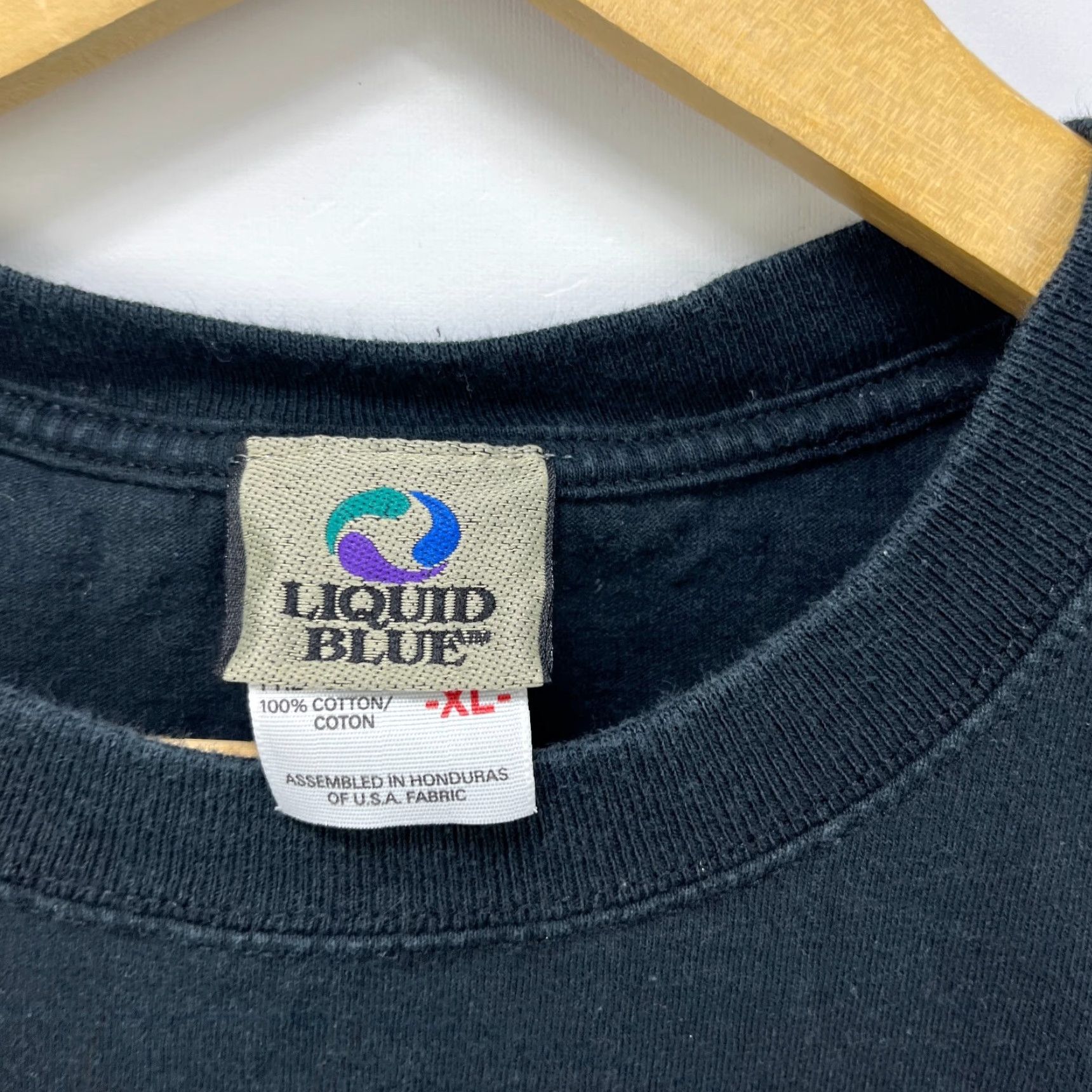 Liquid Blue VINTAGE Liquid Blue Biker Shirt Sleeveless XL Men Black Size US XL / EU 56 / 4 - 4 Thumbnail