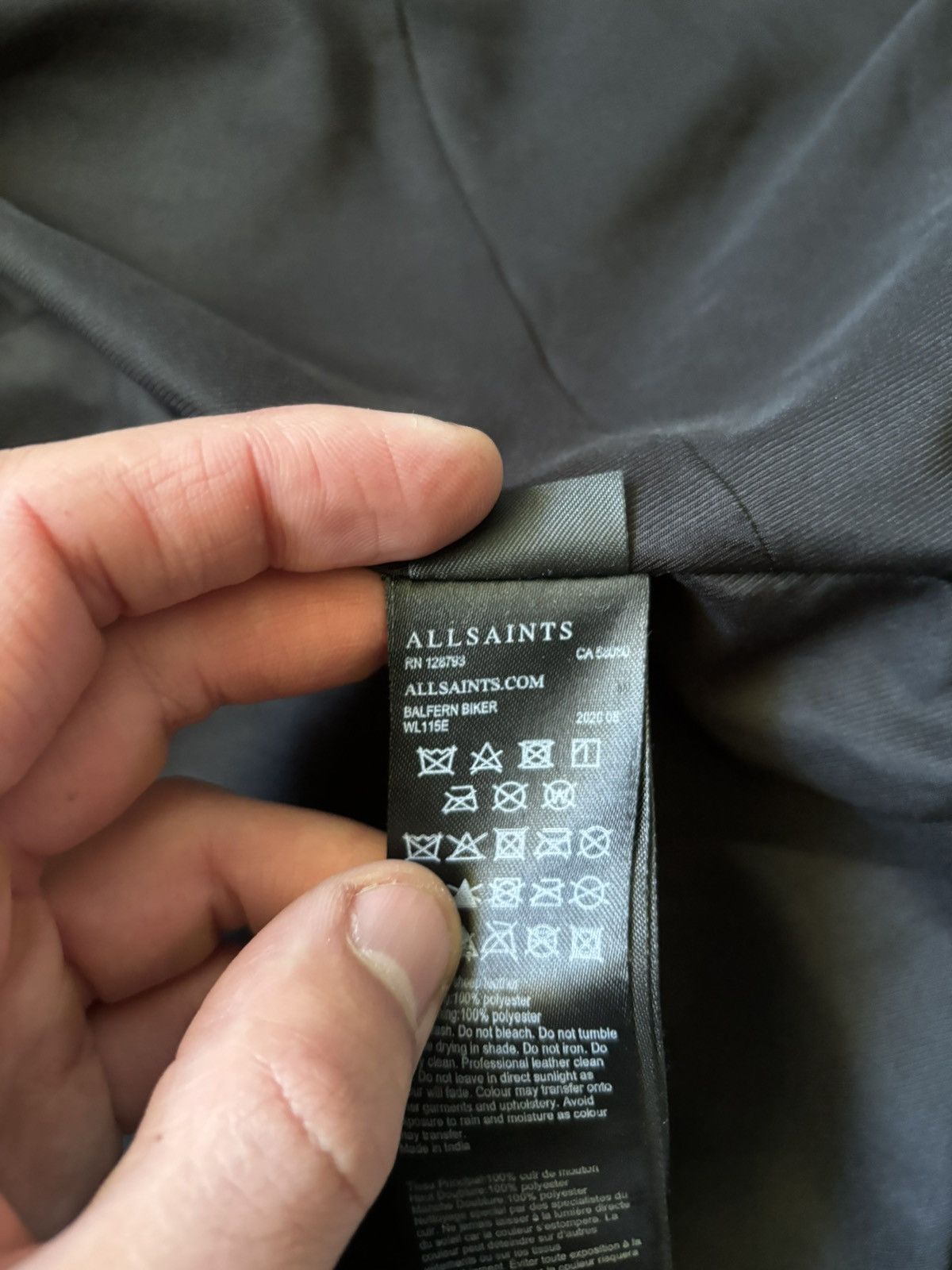 Allsaints All Saints BALFERN LEATHER BIKER JACKET Size M / US 6-8 / IT 42-44 - 17 Thumbnail