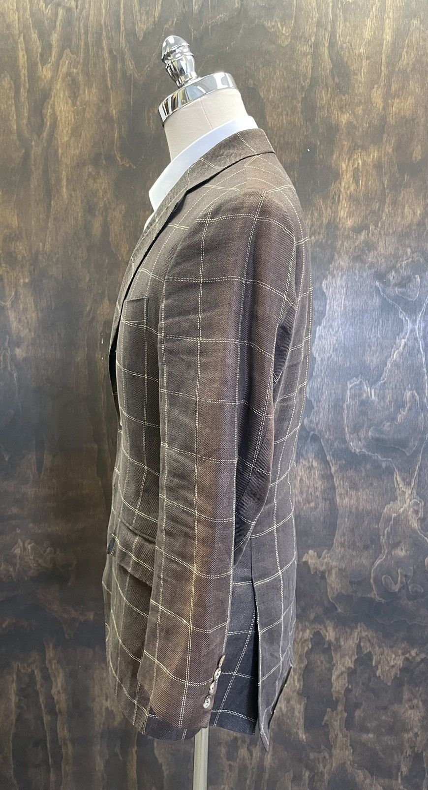 Polo Ralph Lauren × Vintage Windowpane Check Print Polo 2 Jacket Size 38R - 3 Thumbnail