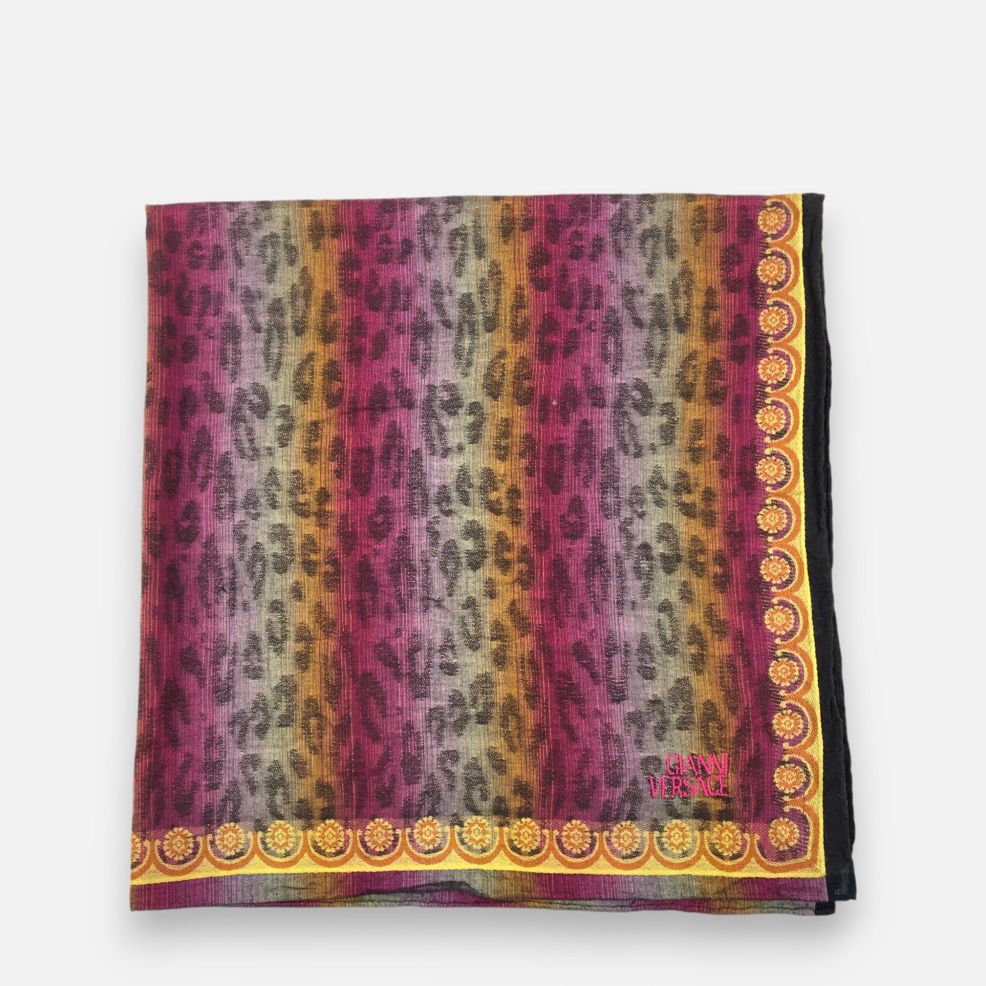 Japanese Brand Gianni Versace Handkerchief Pocket Square Bandana Size ONE SIZE - 2 Thumbnail