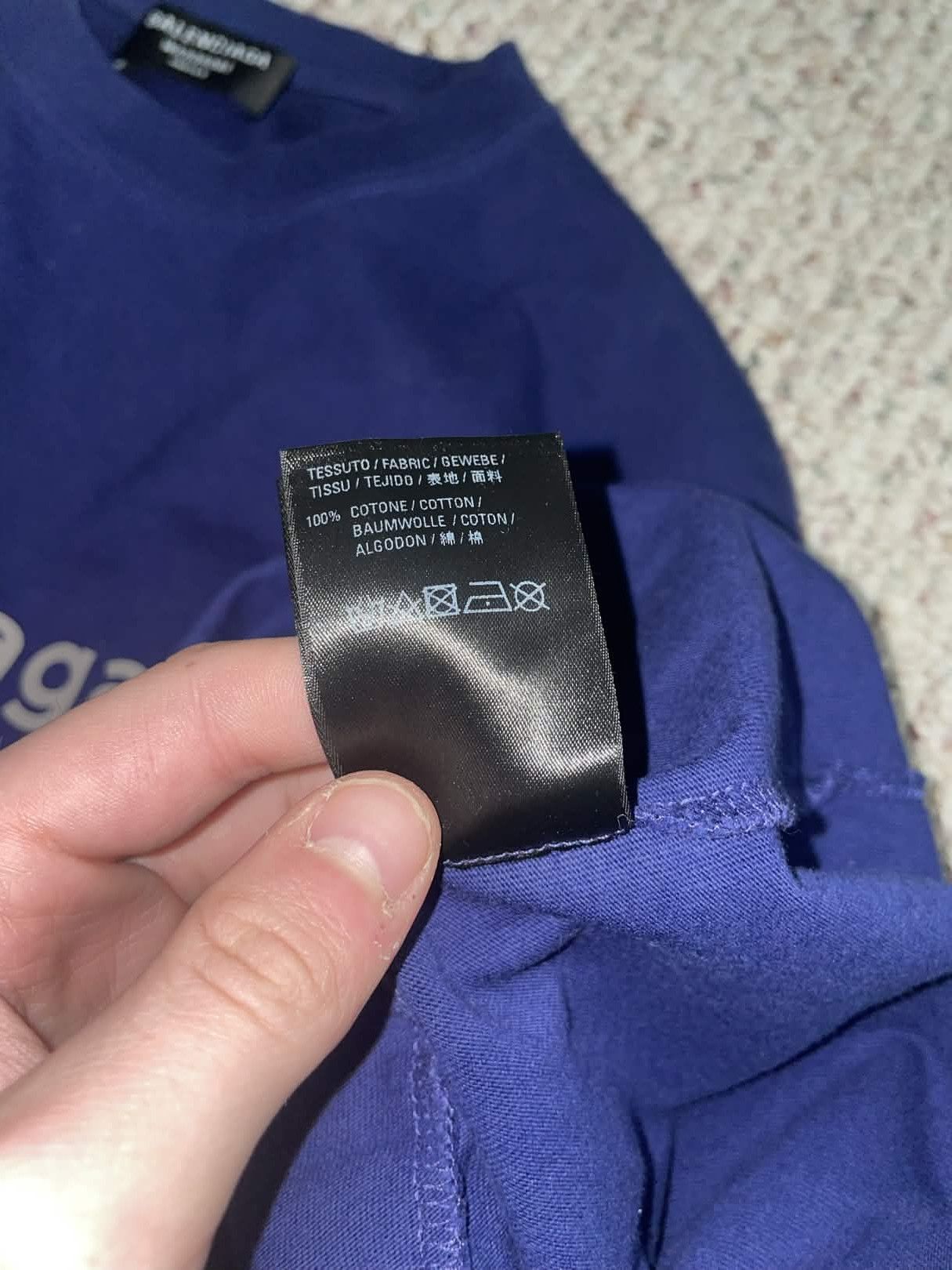 Balenciaga Balenciaga Blue T Shirt Size US XS / EU 42 / 0 - 3 Thumbnail