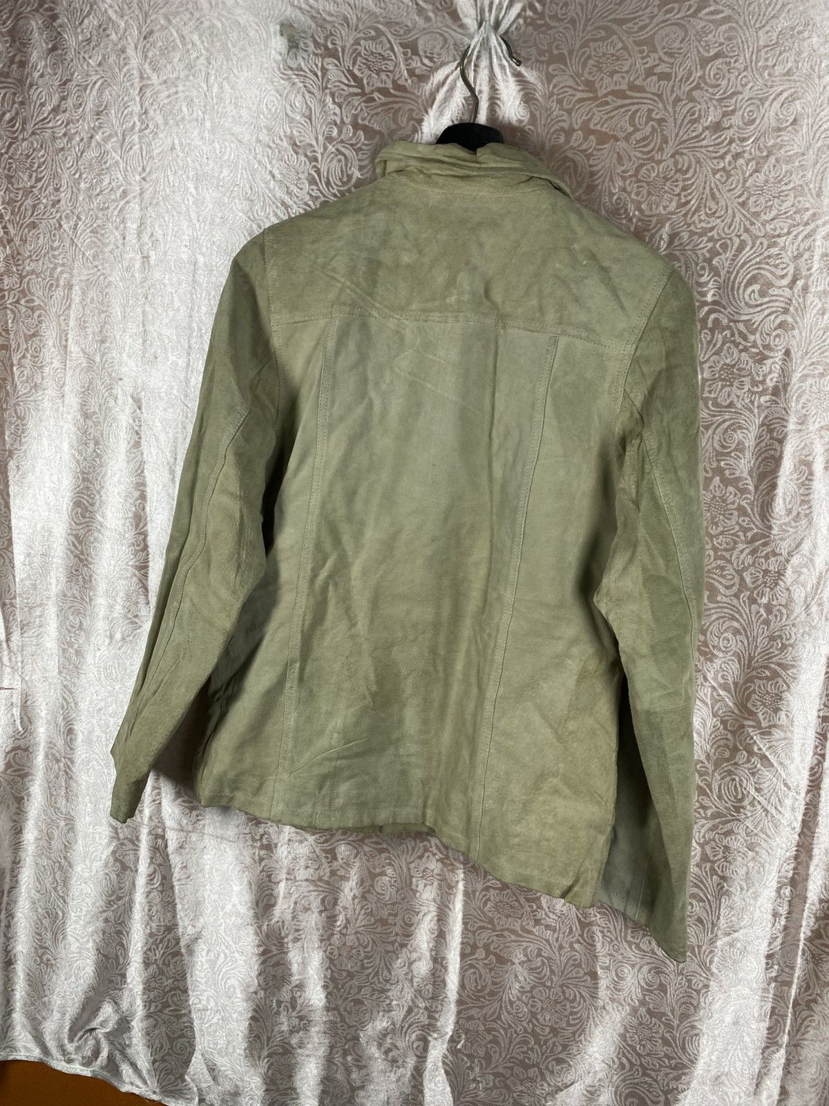 Japanese Brand Speaker Like A Child Beige Suede Leather Jacket Minimal Size US S / EU 44-46 / 1 - 8 Thumbnail