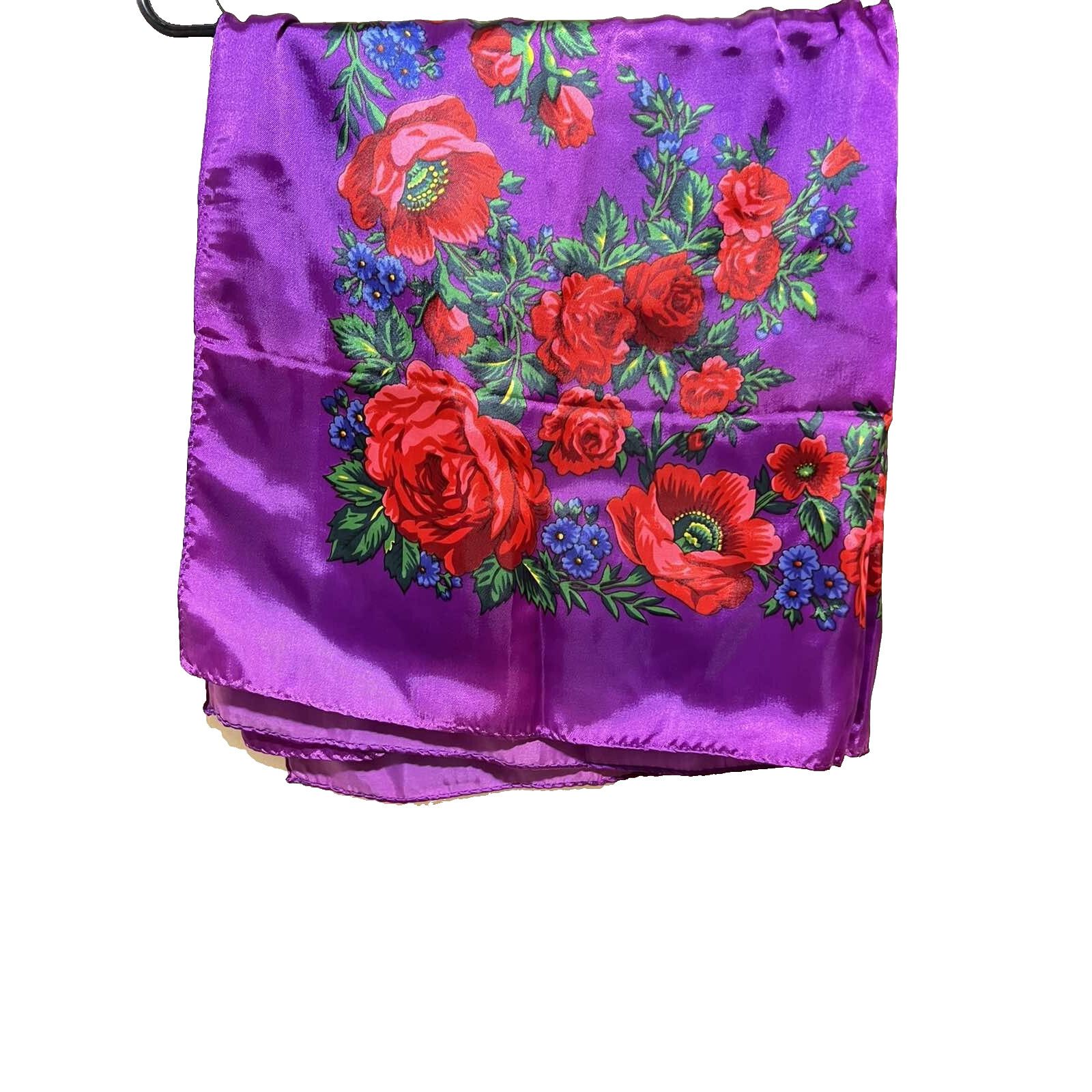 Marlboro Classics EXCLUSIVE DESIGN women's classic purple scarf Square A002033 Size ONE SIZE - 3 Thumbnail