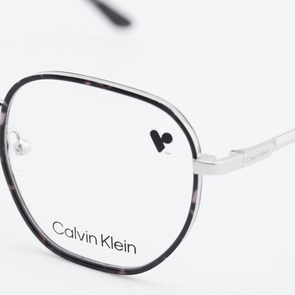 Calvin Klein Calvin Klein CK24113 025 Eyeglasses Grey/Havana 50mm Square Size ONE SIZE - 2 Thumbnail