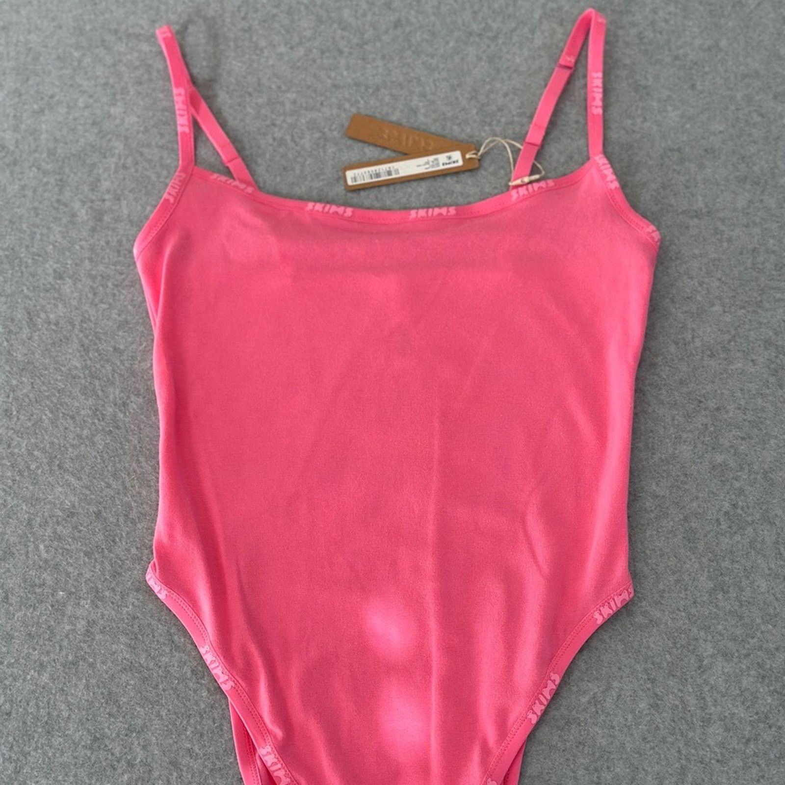 SKIMS SKIMS Cotton Logo Bodysuit - Sugar Pink Size M / US 6-8 / IT 42-44 - 2 Thumbnail