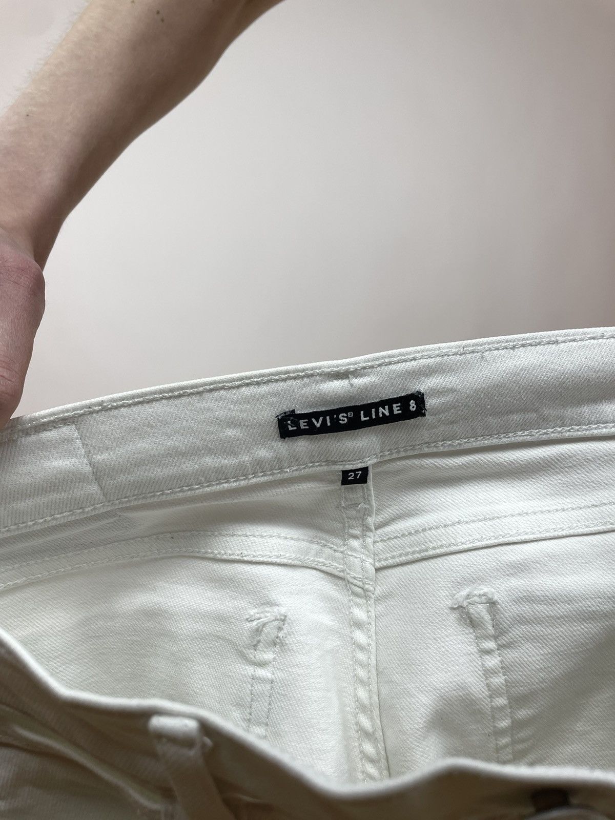 Designer × Levi's Levis Line 8 Womens White Skinny jeans size W27 Size 27" / US 4 / IT 40 - 11 Thumbnail