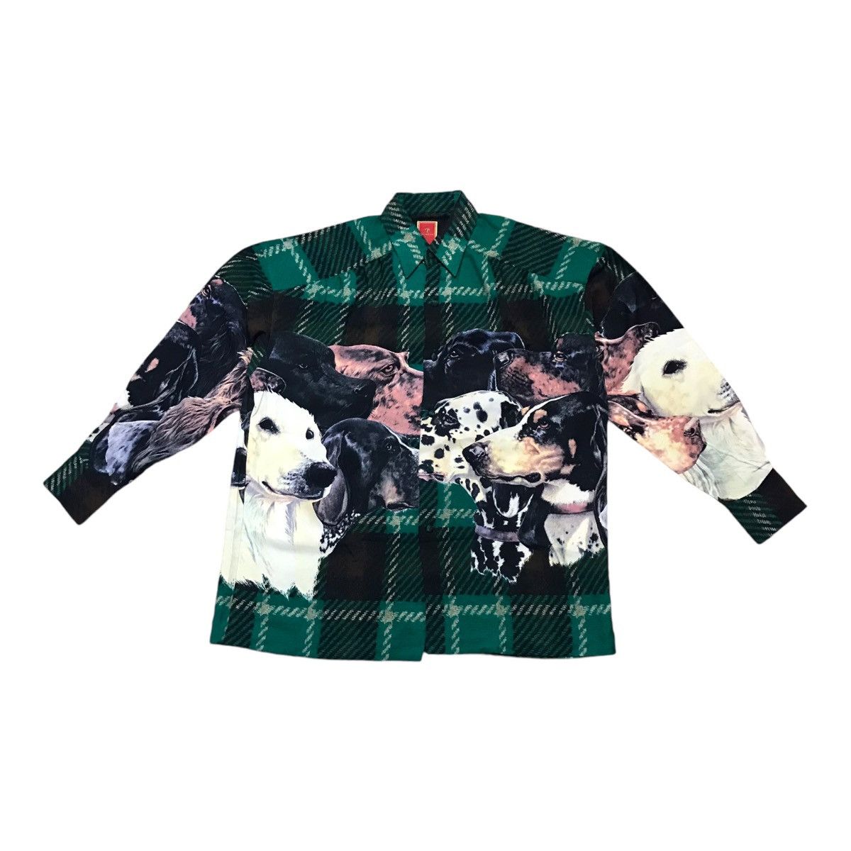 Art Comes First × La Martina 90s Luna Martino Dog Full Print Button Shirt Size US L / EU 52-54 / 3 - 1 Thumbnail