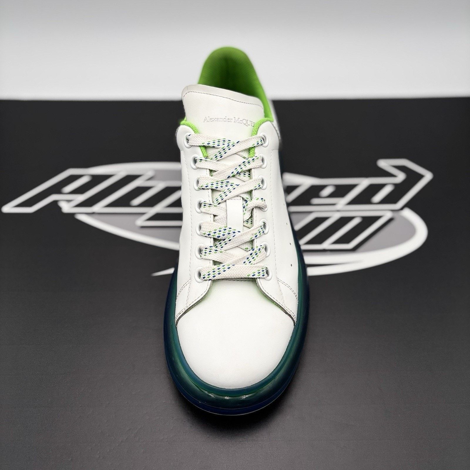 Alexander McQueen Alexander McQueen ' Transparent Sole White, Lime ' Size US 12 / EU 45 - 14 Thumbnail