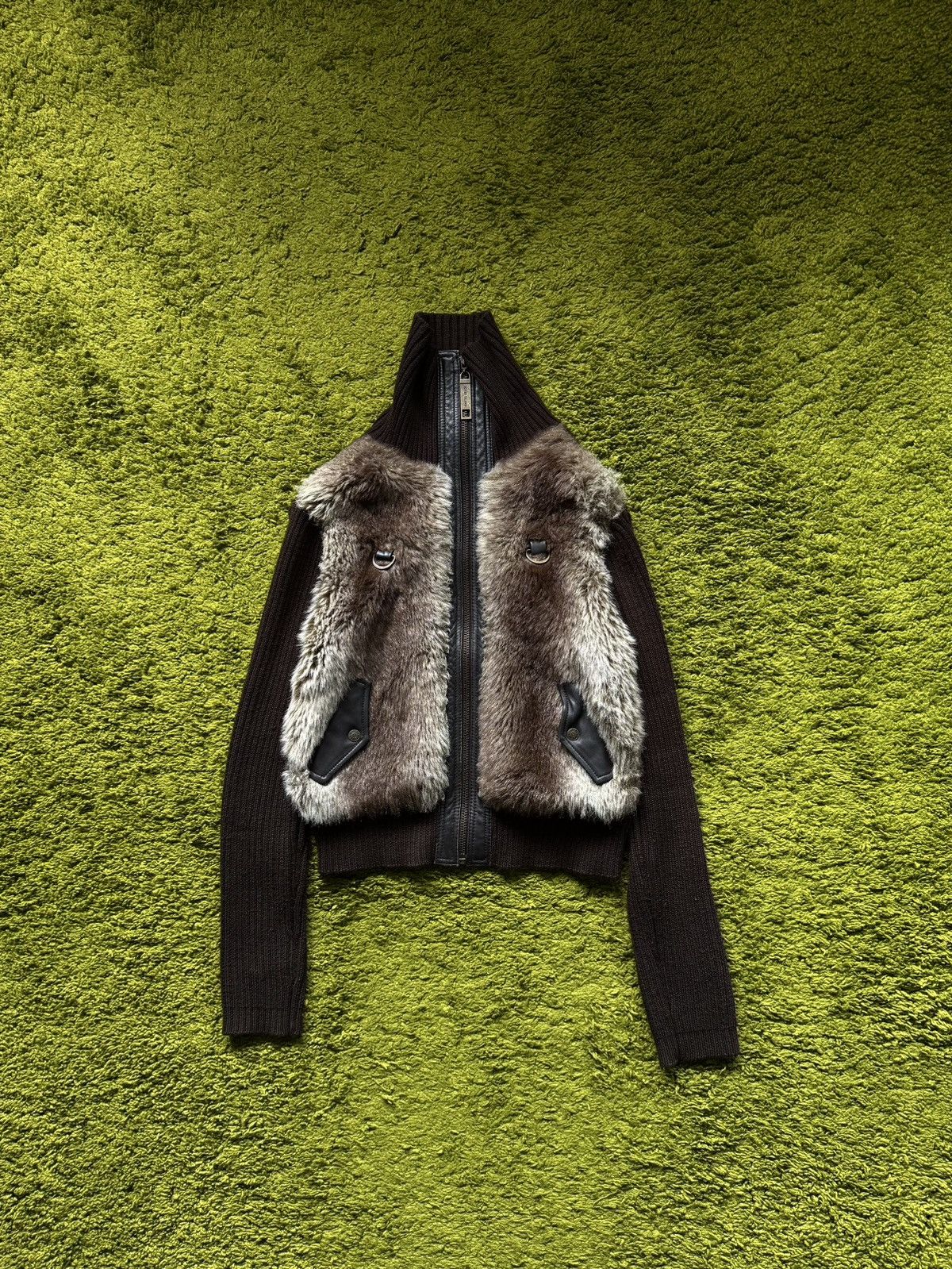 Hysteric Glamour Avant Garde Y2K Japanese LGB style ribbed fuzzy fur sweater Size M / US 6-8 / IT 42-44 - 1 Thumbnail