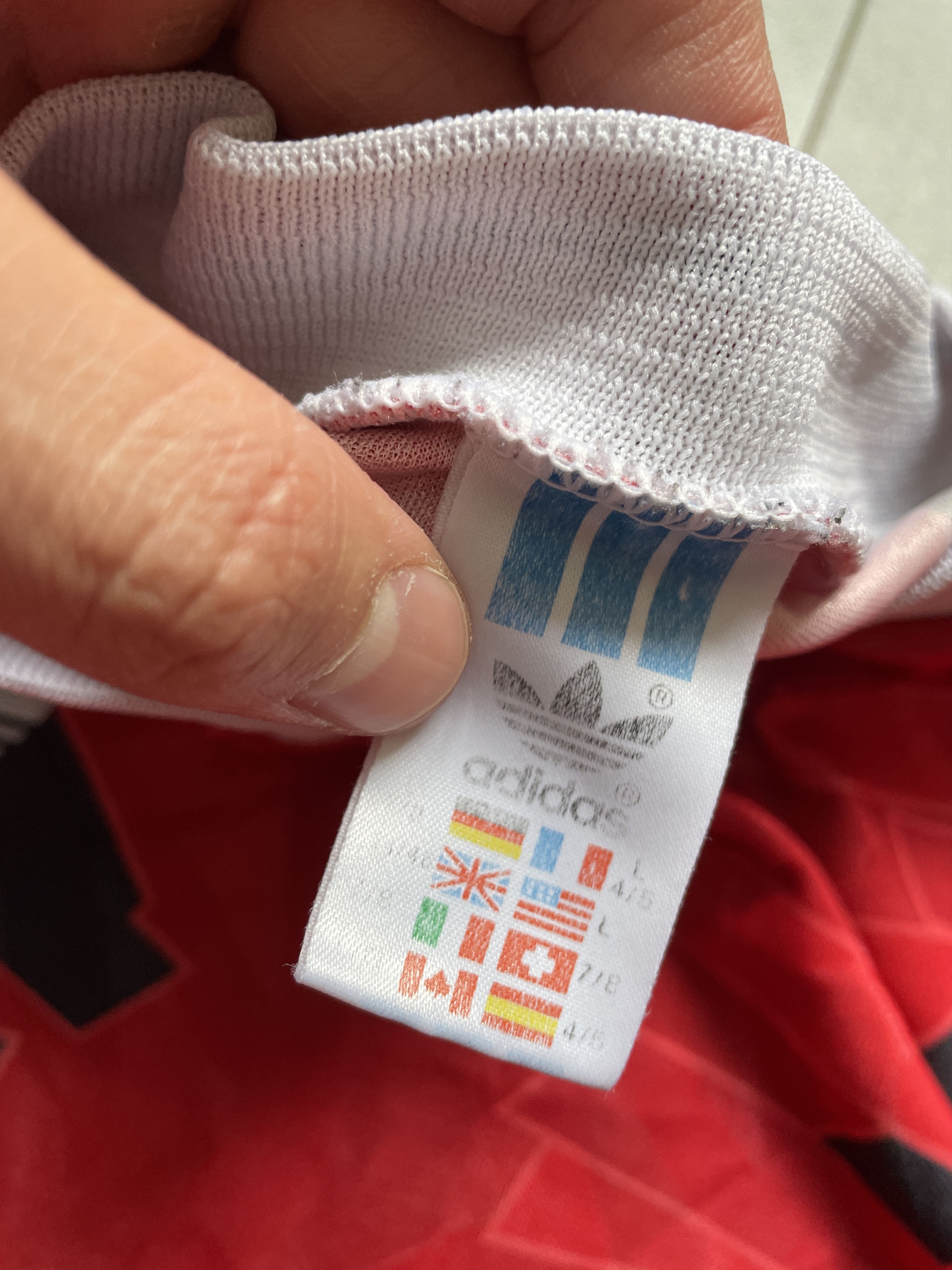Adidas VINTAGE 90S ADIDAS RED BLOKECORE TEMPLATE LONGSLEEVE JERSEY Size US L / EU 52-54 / 3 - 5 Thumbnail