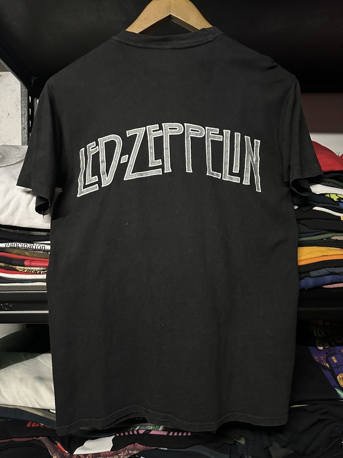 Band Tees × Vintage Vintage 80s Led Zeppelin Promo Faded Tee Size US M / EU 48-50 / 2 - 9 Thumbnail