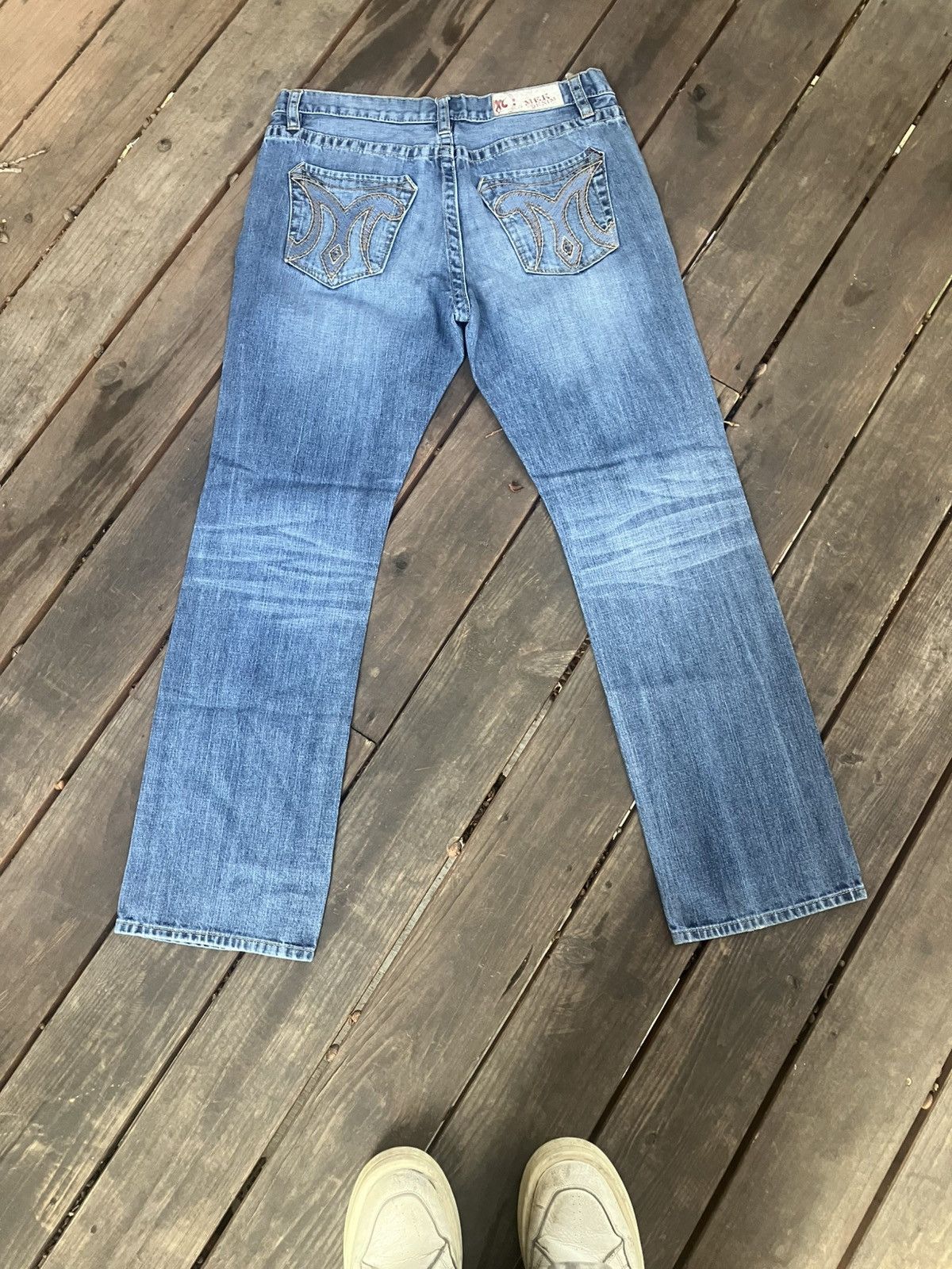 Tornado Mart × Vintage light wash mek jeans Size US 36 / EU 52 - 1 Thumbnail