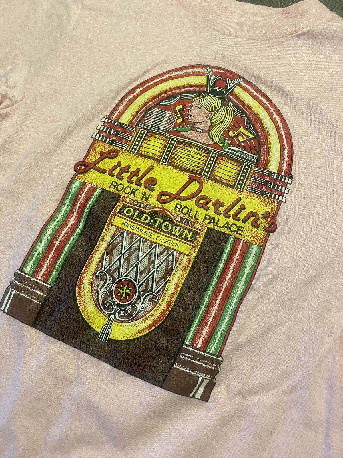 Hanes × Vintage Vintage Little Darlings Rock and Roll Palace Shirt Size S / US 4 / IT 40 - 3 Thumbnail