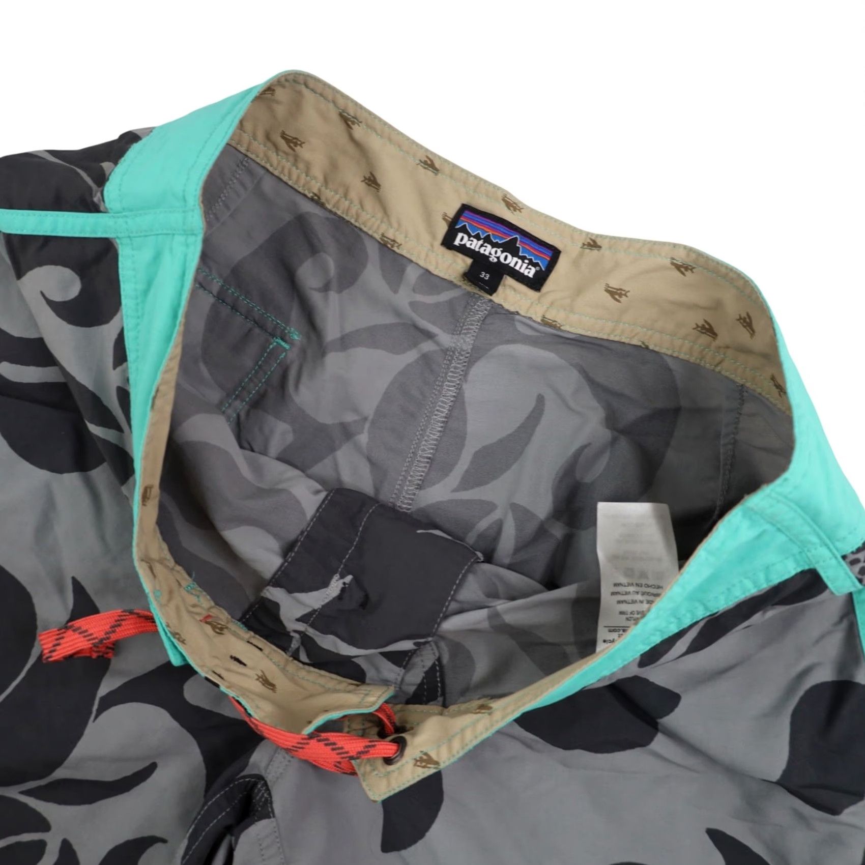 Patagonia Patagonia Hybrid Tropical Swim Shorts 33" Gray Mens Regular Size 33 Hybrid Swim Shorts 90s? Size US 33 - 5 Thumbnail
