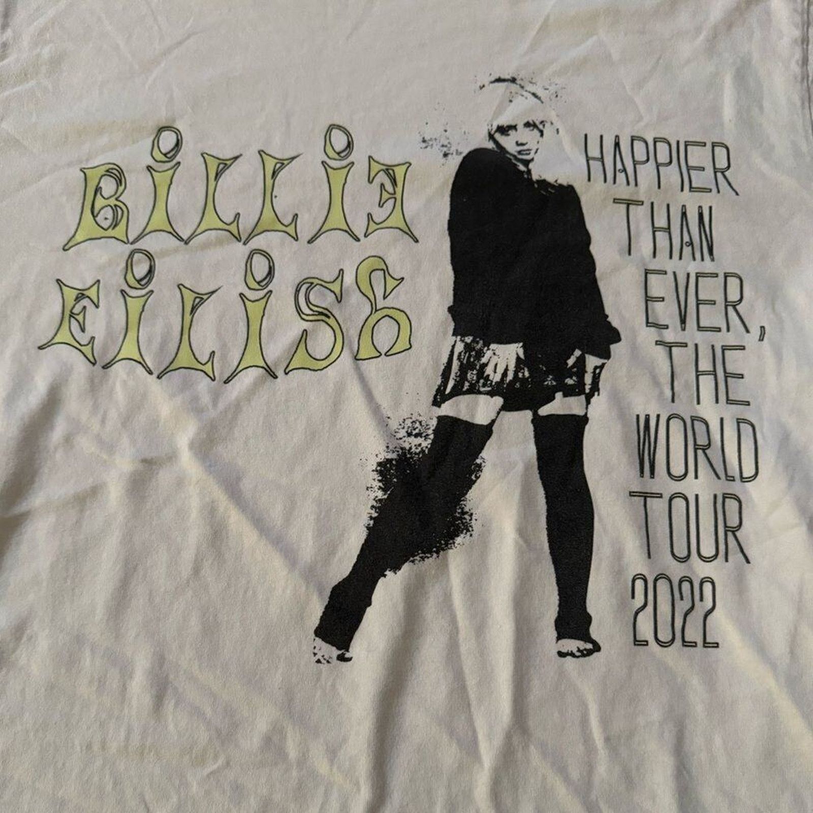 Billie Eilish Billie Eilish Happier Than Ever The World Tour Tee Size M Size M / US 6-8 / IT 42-44 - 3 Thumbnail