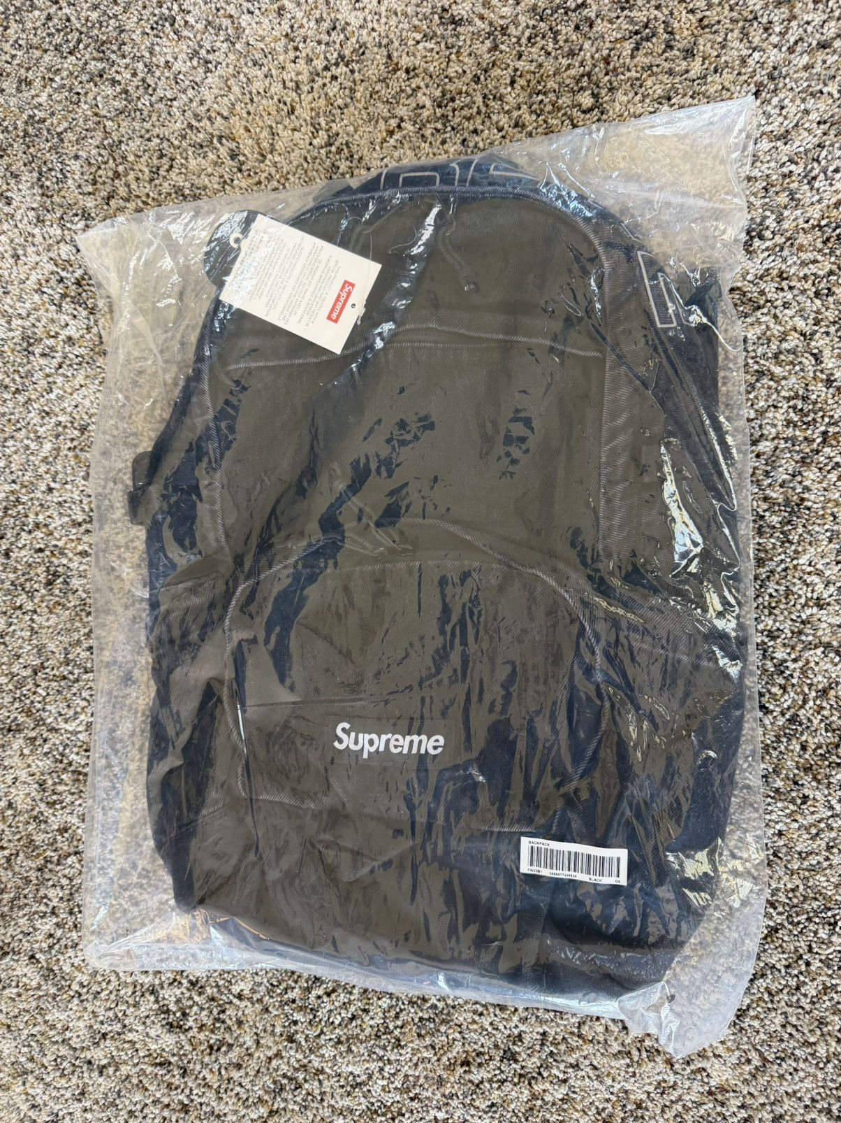 Supreme Supreme Denim Backpack (Black) Size ONE SIZE - 9 Thumbnail