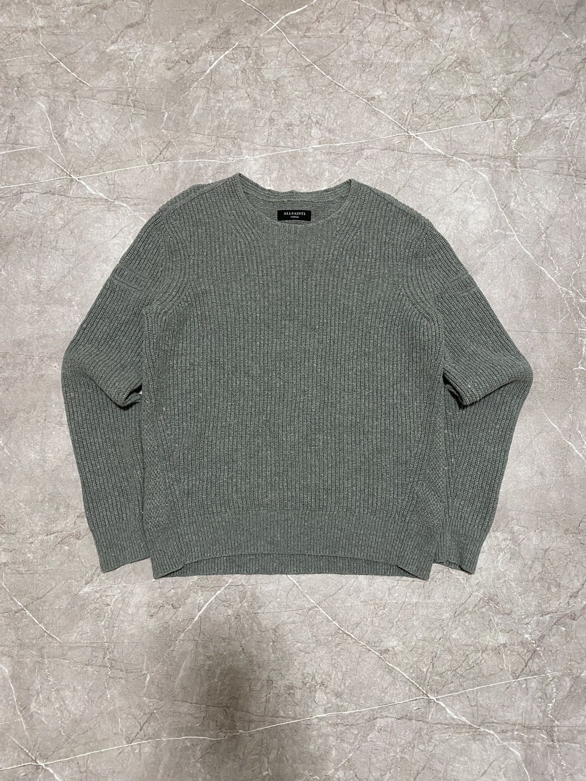 Allsaints Rare Allsaints Mens Distressed Knit Nylon/Wool Sweatshirt Size US M / EU 48-50 / 2 - 2 Thumbnail