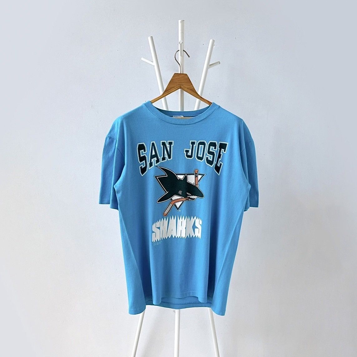 90s San Jose Sharks NHL t-shirt/ M