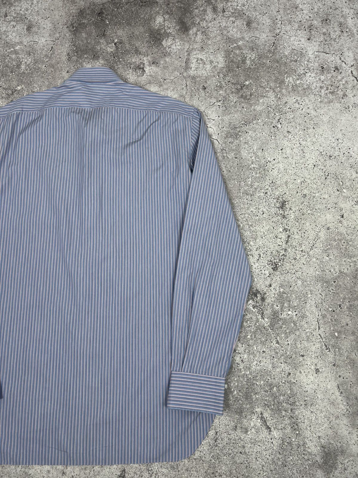 Kiton Kiton Napoli Dress Shirt Cotton Blue Size US L / EU 52-54 / 3 - 16 Thumbnail