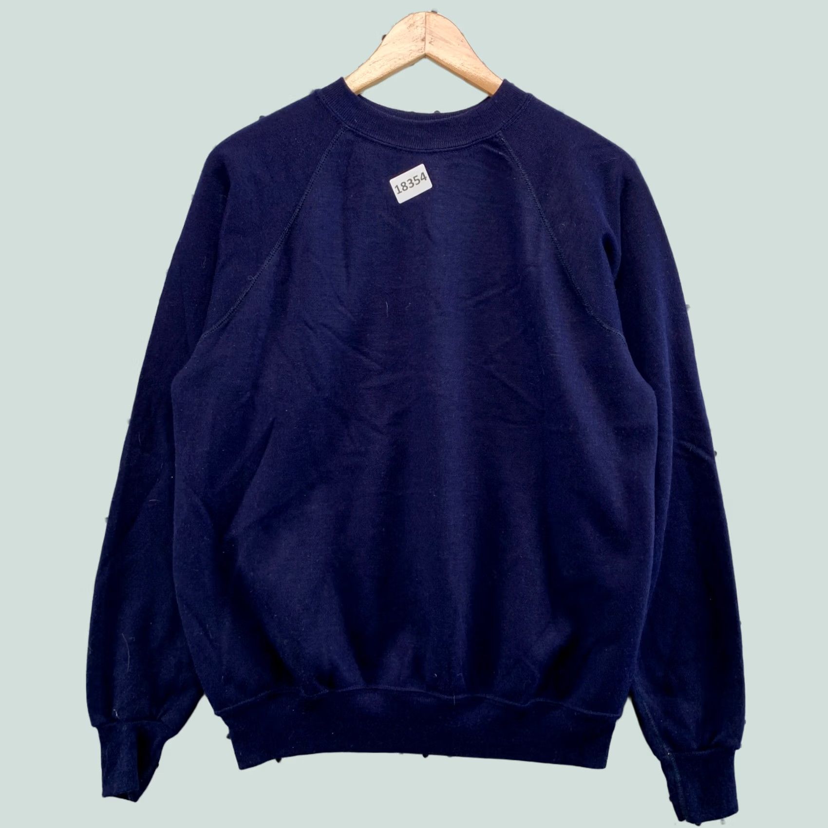 Vintage VINTAGE Sports Action Sweatshirt Adult L Navy Blue Crew Neck 60s 70s Mens Size US L / EU 52-54 / 3 - 1 Thumbnail