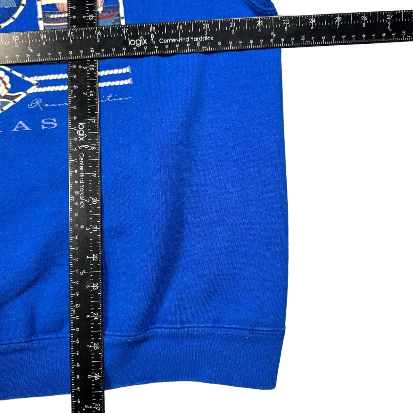 Fruit Of The Loom VINTAGE Sweatshirt Men’s L Padre Island Texas Graphic Heavyweight 90s Blue Size US L / EU 52-54 / 3 - 7 Thumbnail