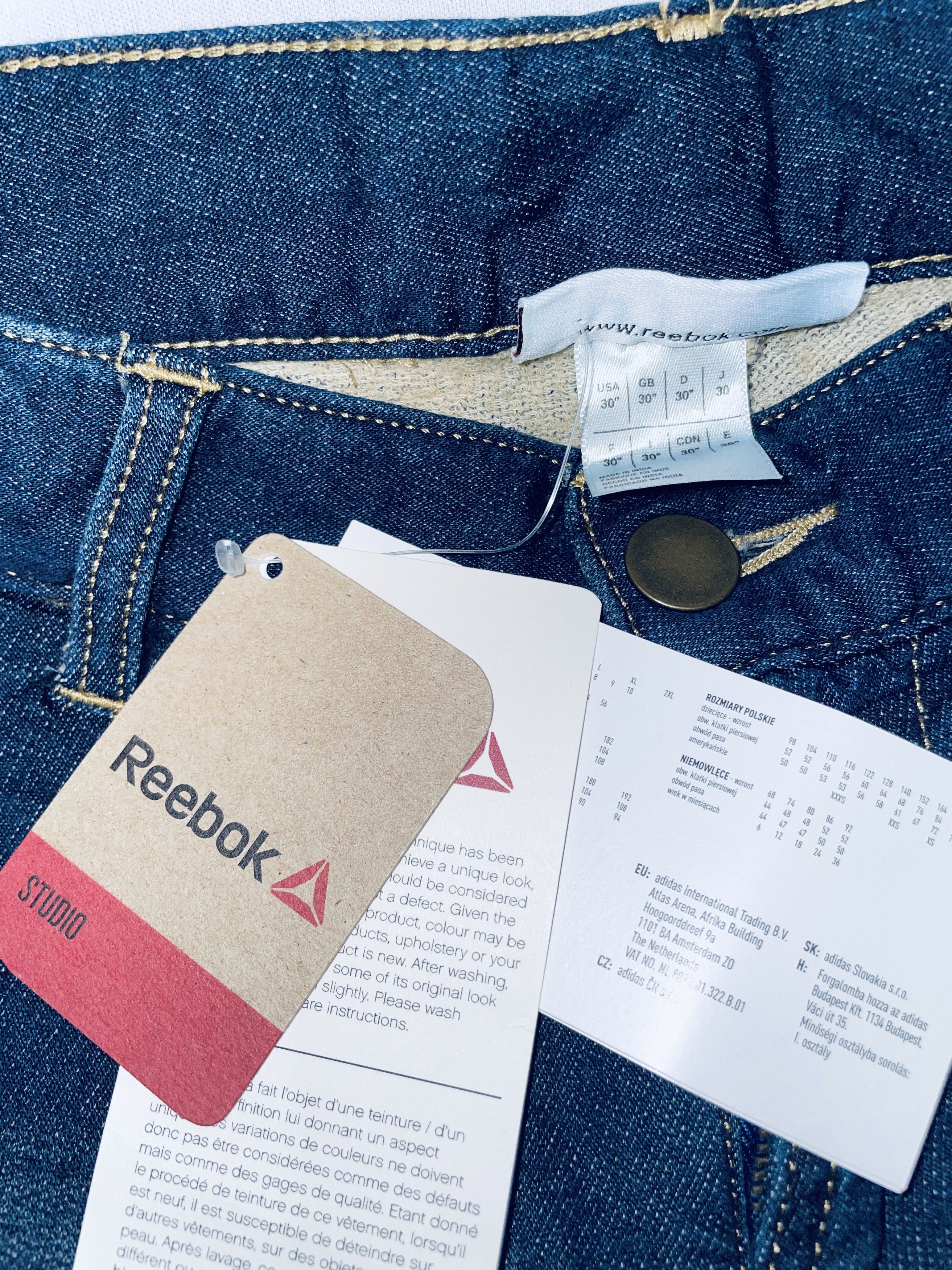 Reebok 👖 34,90 € – Reebok Denim Cargo Jeans W30 (EU S) – neu Size US 30 / EU 46 - 2 Thumbnail