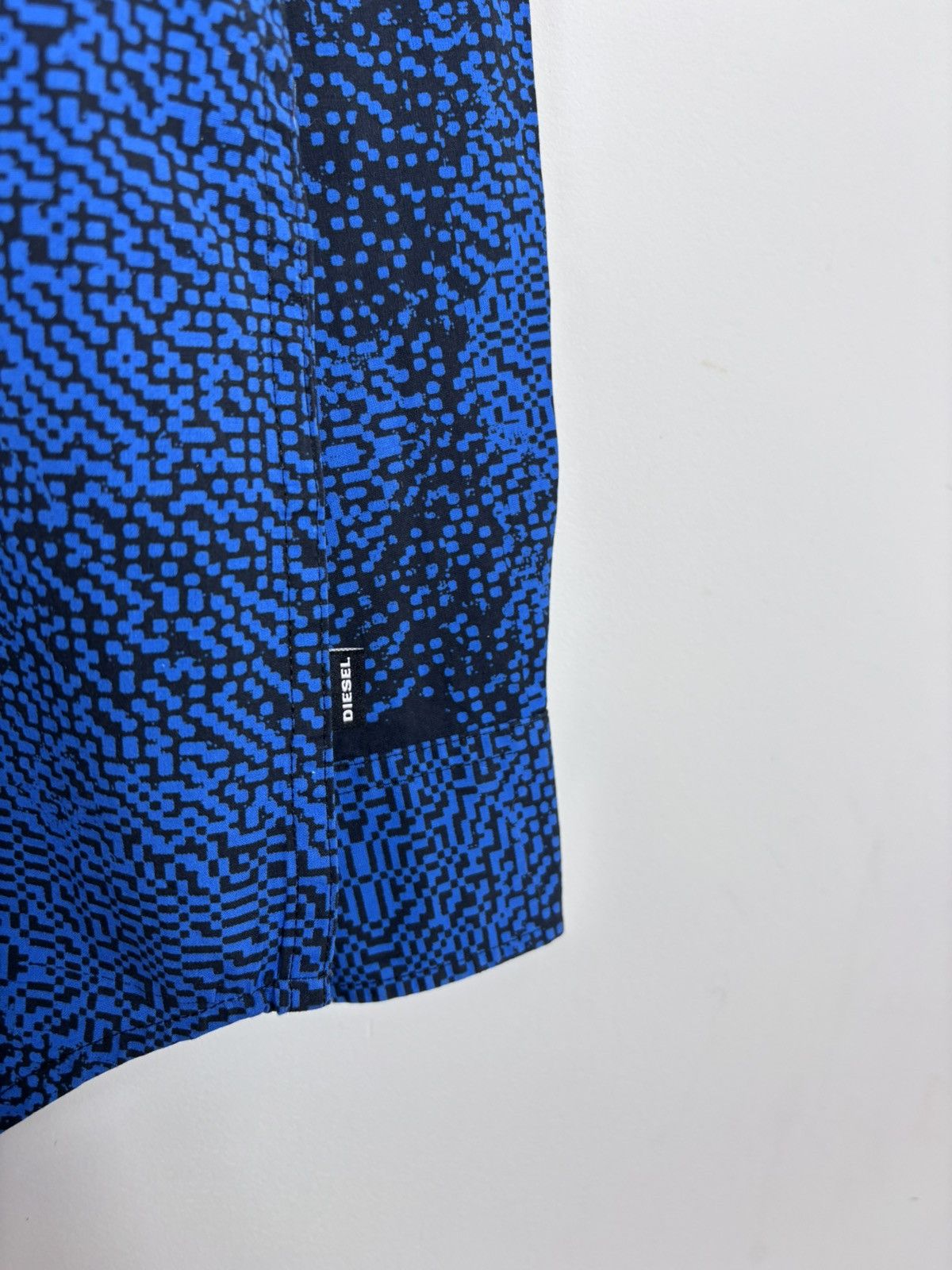 Diesel Diesel Luxx NWT Men’s Blue/Black AOP Long Sleeve Shirt Size US M / EU 48-50 / 2 - 10 Thumbnail