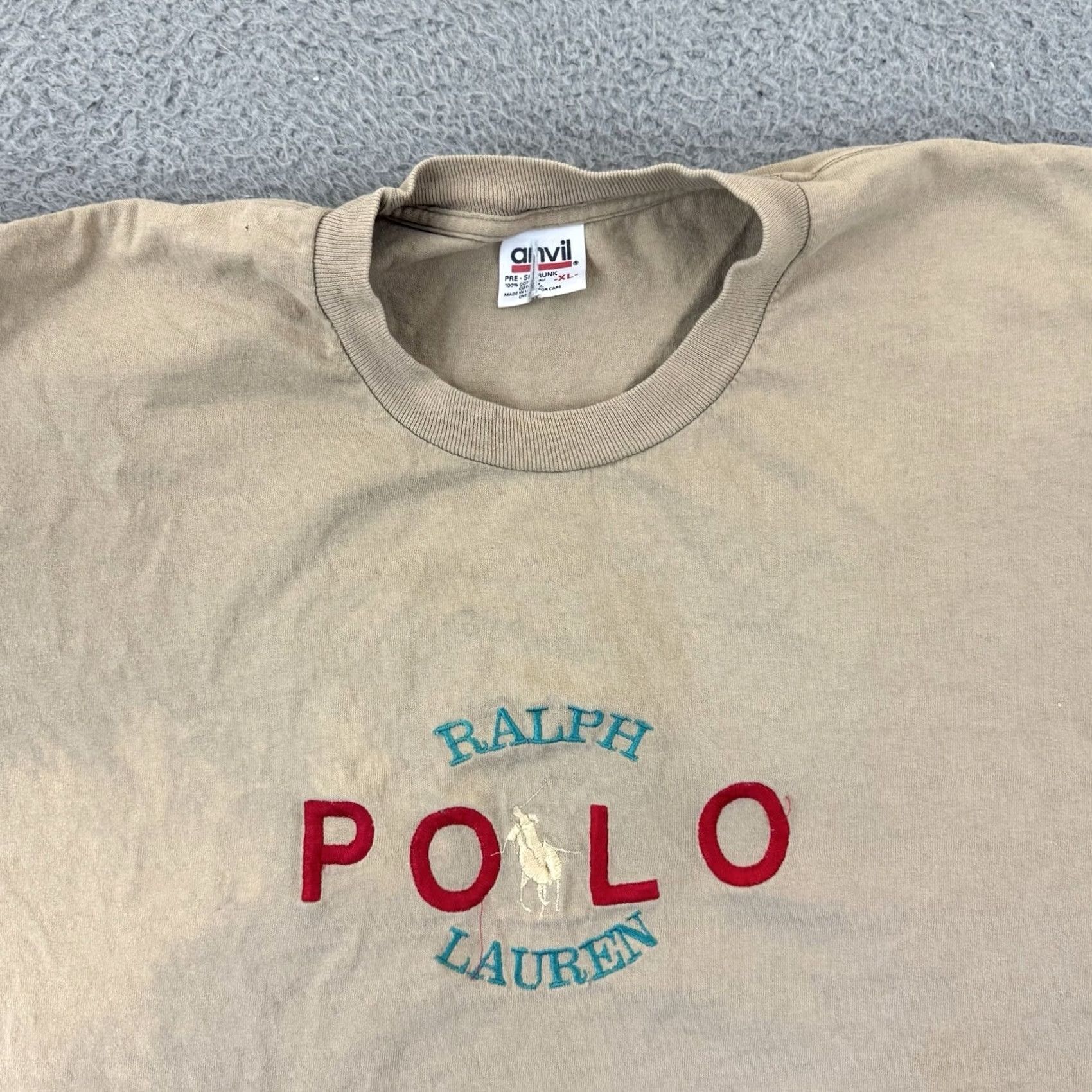 Ralph Lauren VINTAGE Polo Ralph Lauren Shirt Mens Large Beige Short Sleeve 90s USA Polo Ralph Lauren Shirt Mens Large Beige Short Sleeve 90s USA Size US L / EU 52-54 / 3 - 3 Thumbnail