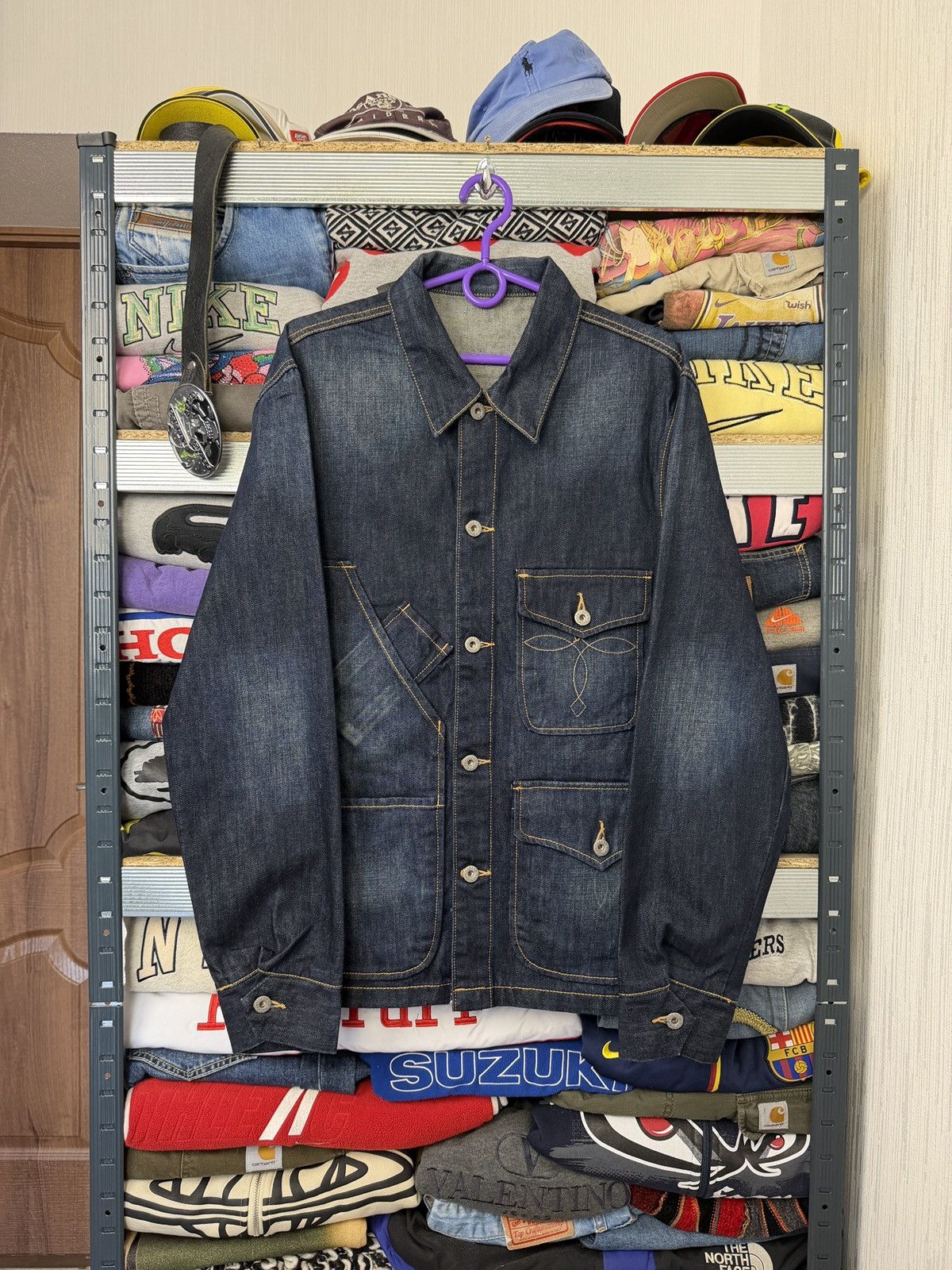 RRL Ralph Lauren RRL Double RL Denim Washed Truck Jacket Size US M / EU 48-50 / 2 - 1 Thumbnail