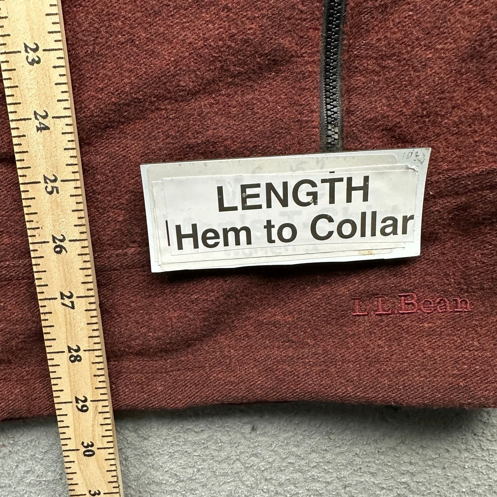L.L. Bean LL Bean Soft Shell Wool Blend Jacket Mens LT Maroon Zip Size US L / EU 52-54 / 3 - 5 Thumbnail