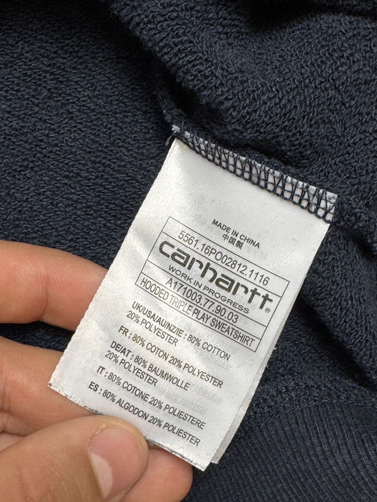 Carhartt × Vintage Carhartt Vintage Boxy Fit Hoodie Center Logo Y2K Size US S / EU 44-46 / 1 - 7 Thumbnail
