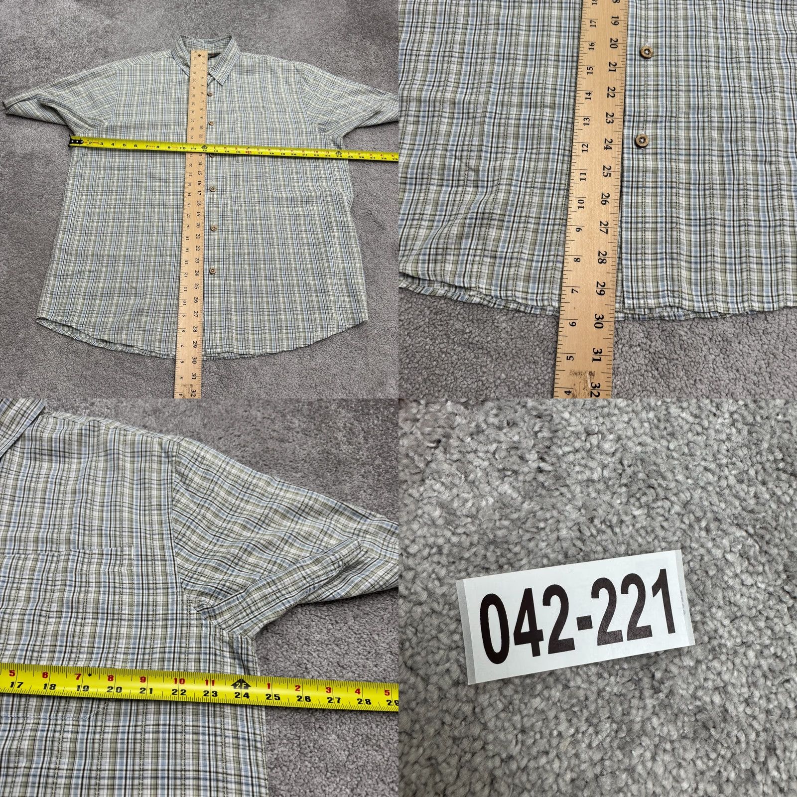 Royal Robbins Royal Robbins Button-Down Shirt Mens L Plaid Short Sleeve Cotton Multicolor Casual Shirt Size US L / EU 52-54 / 3 - 8 Thumbnail