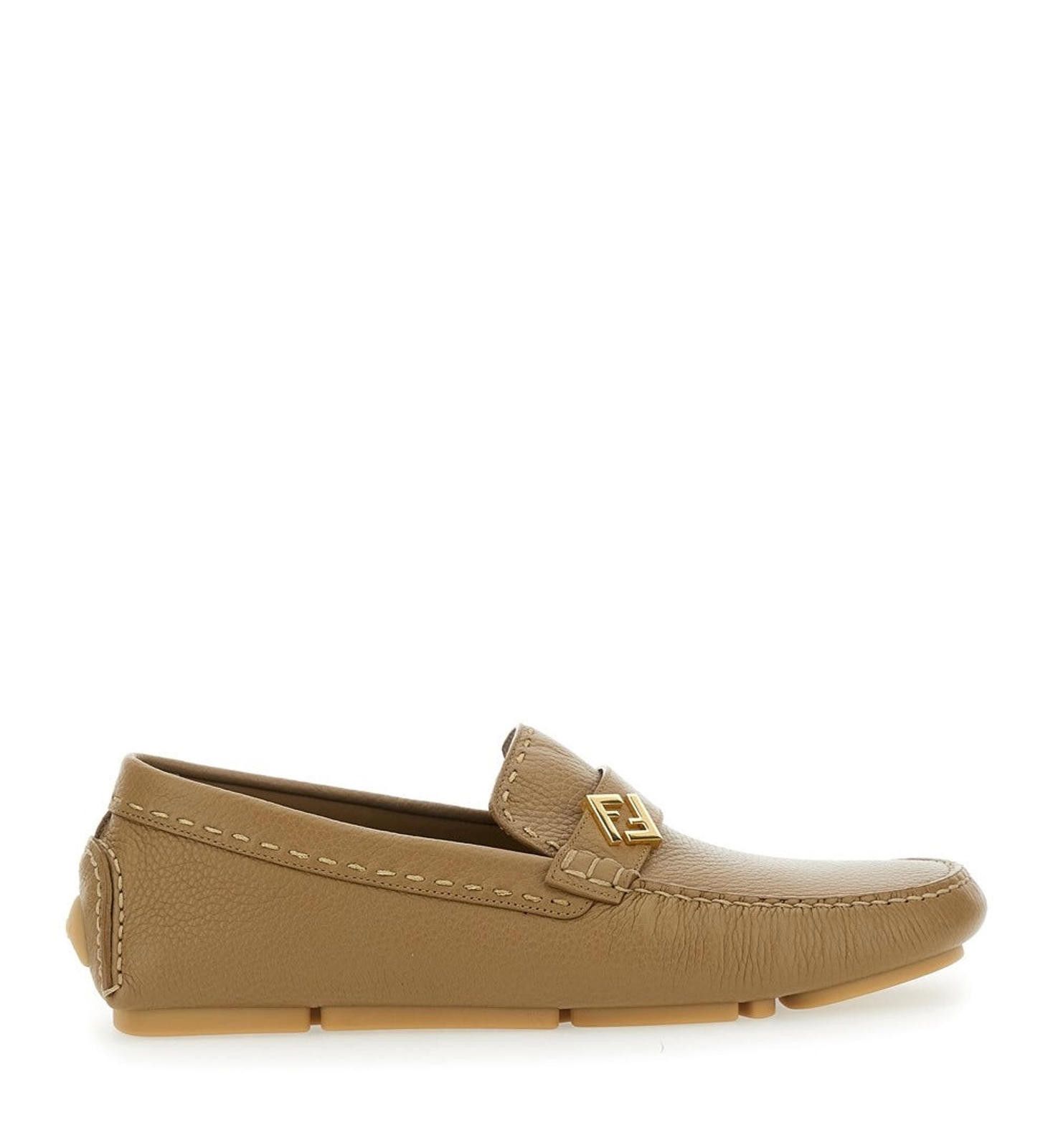 Fendi FF Metal Driving Loafers