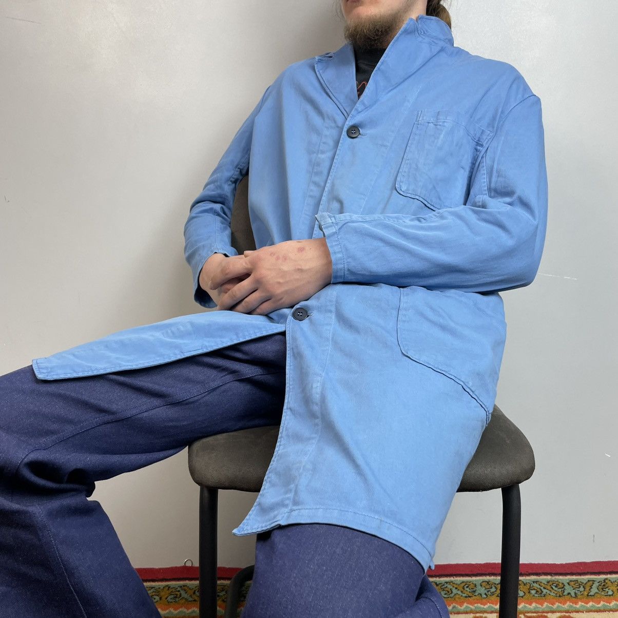 Le Laboureur Vintage French Workwear Lab Coat Shop Coat Bleu de Travail Size US M / EU 48-50 / 2 - 2 Thumbnail