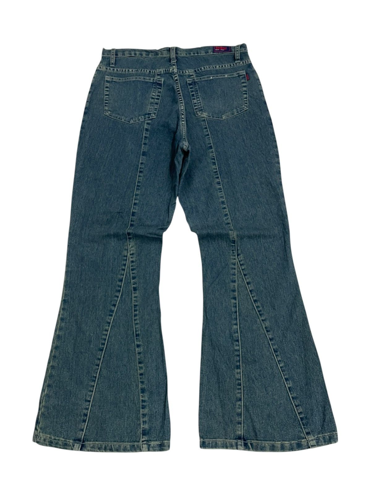Japanese Brand Heyboo Tornado Mart Style Laces Flare Bow Denim Size US 32 / EU 48 - 2 Thumbnail