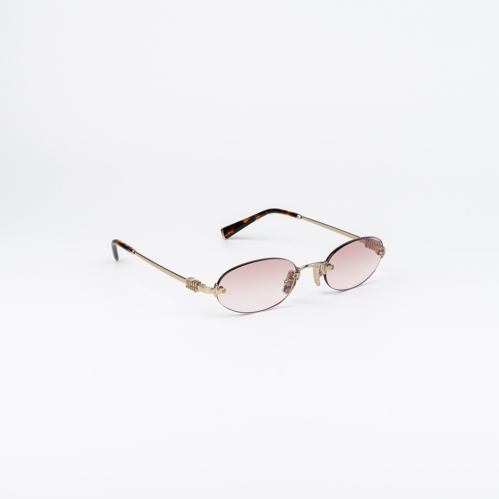 Miu Miu Miu Miu Women Sunglasses Oval MUA54S ZVN70O NEW AUTHENTIC Size ONE SIZE - 5 Thumbnail