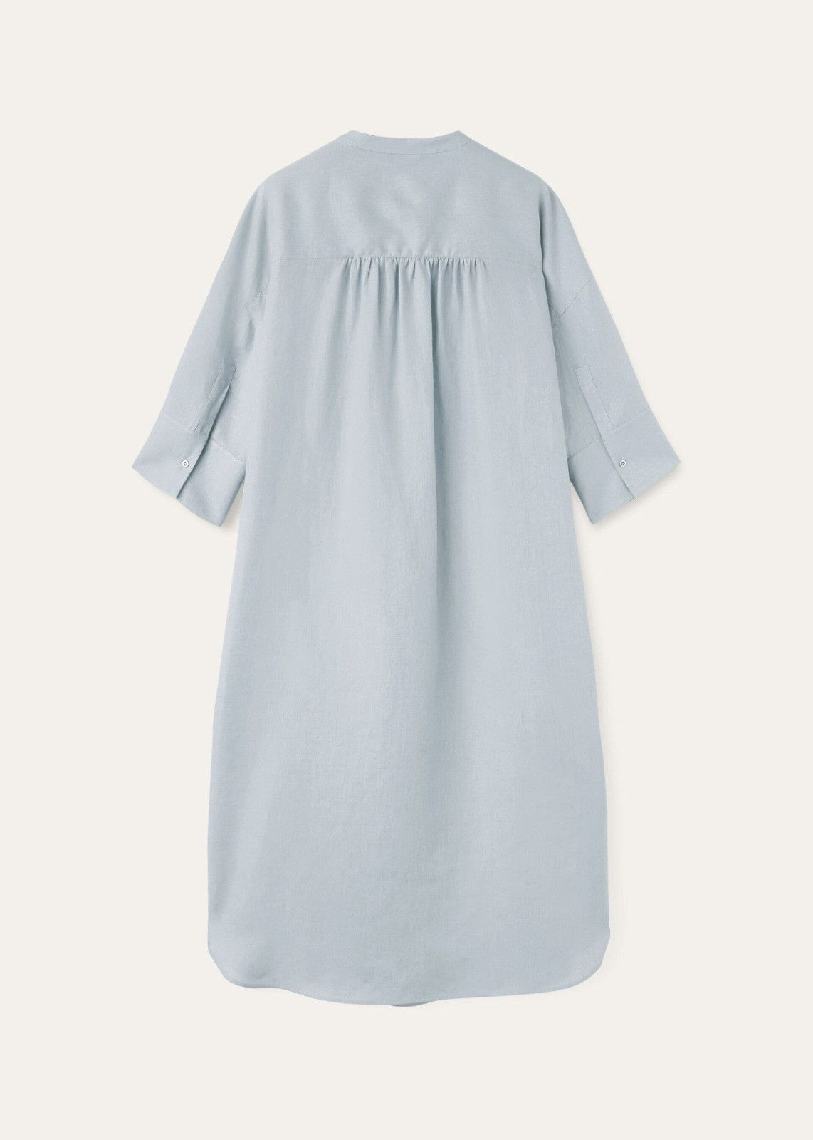 Loro Piana o1srvl11e0526 FAN1160 Lindsie Midi Dress in Light Blue Size L / US 10 / IT 46 - 2 Thumbnail