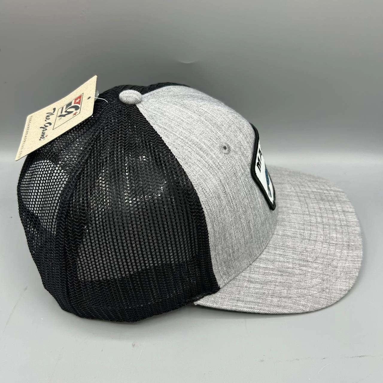 The Game Malibu Trucker Hat Men Gray Black Embroidered Snap Back Size ONE SIZE - 5 Thumbnail